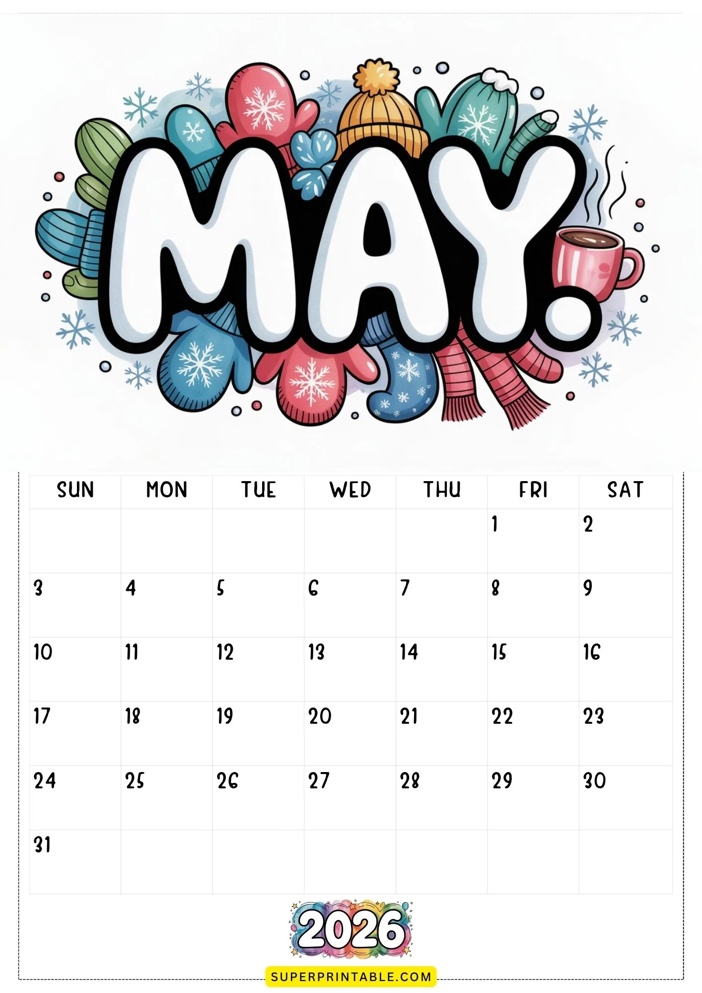 Australia & Beyond 2026 Calendar Printable 5