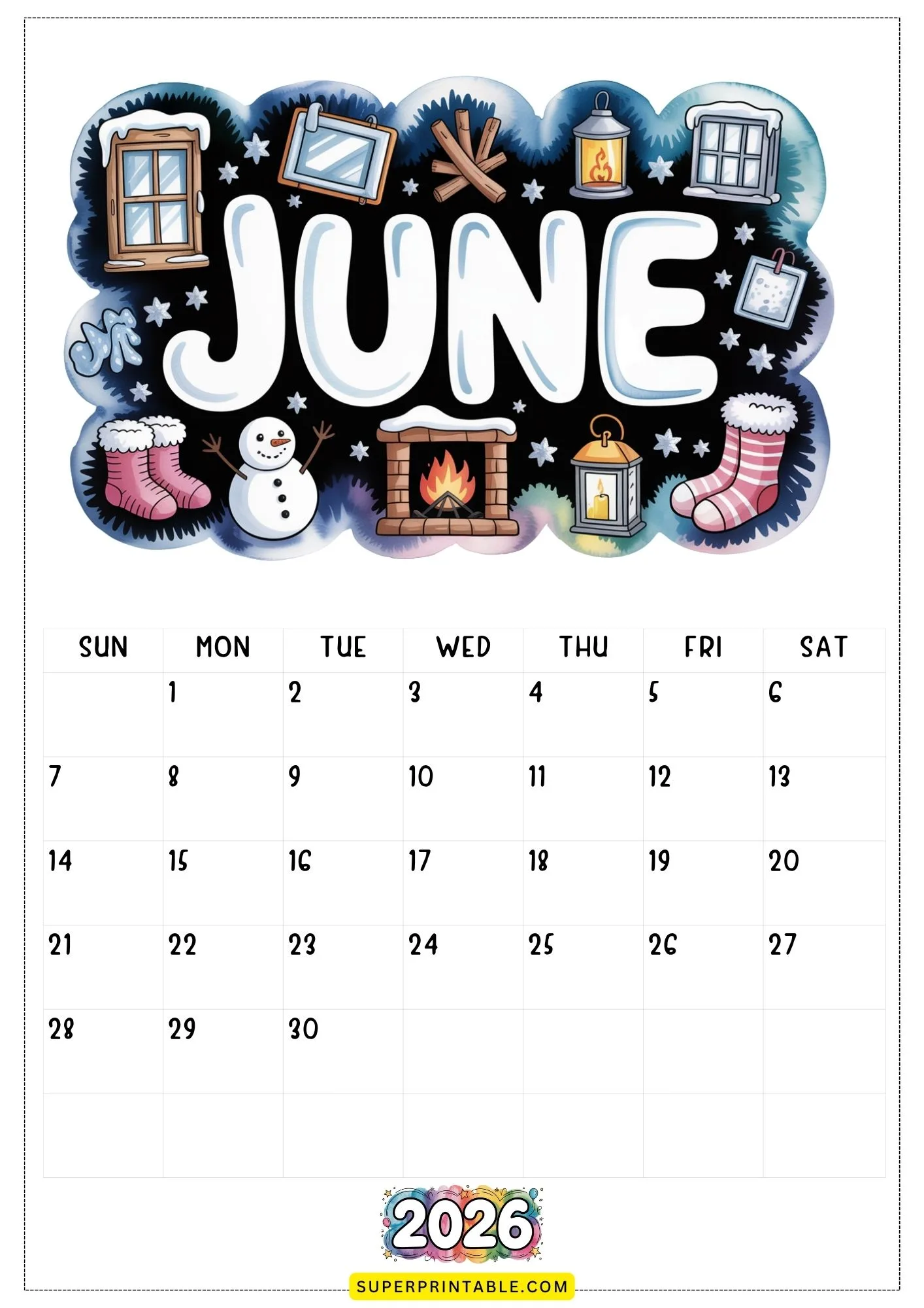 Australia & Beyond 2026 Calendar Printable 6