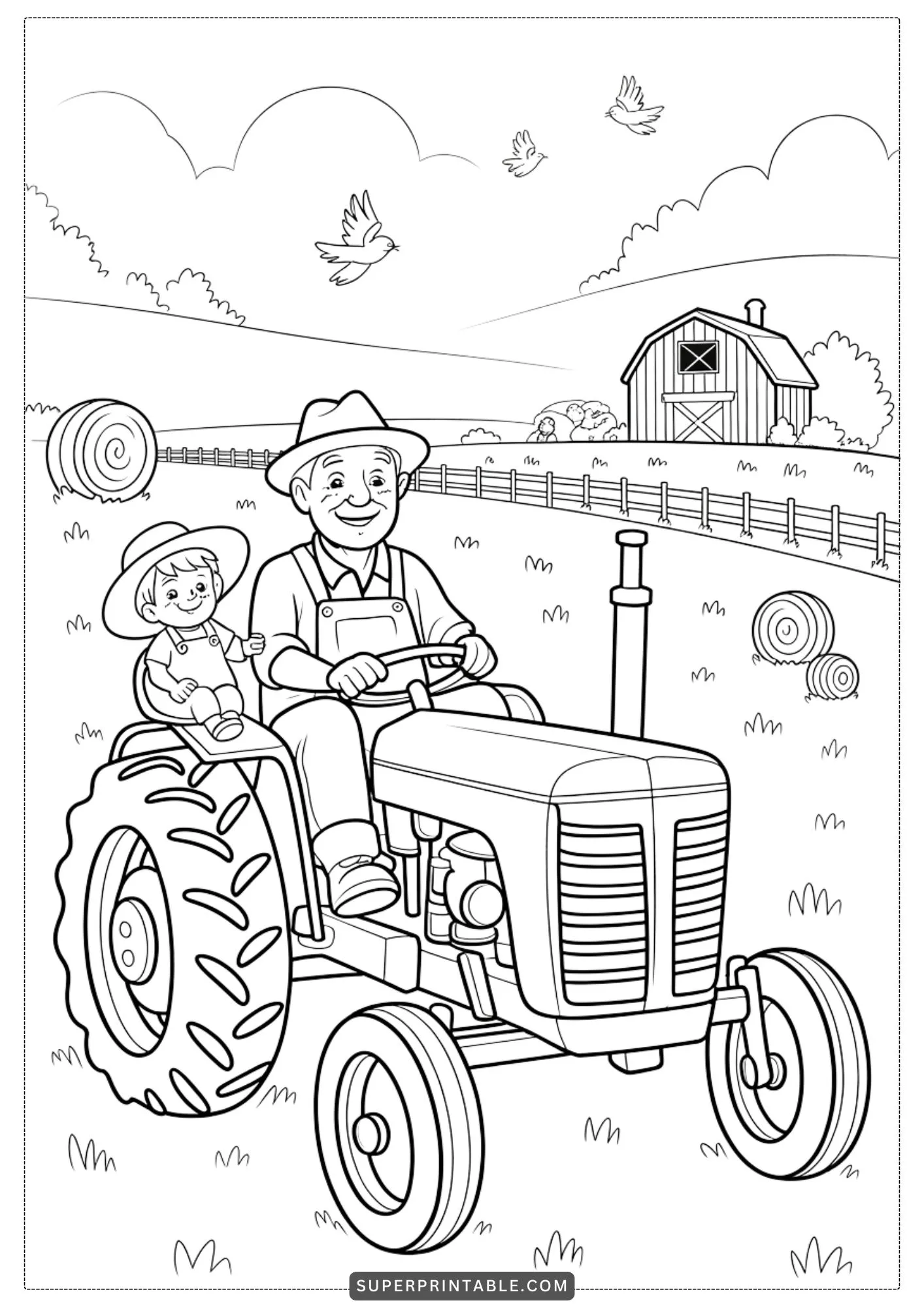 Back to Grandpa’s Place Coloring Pages 1