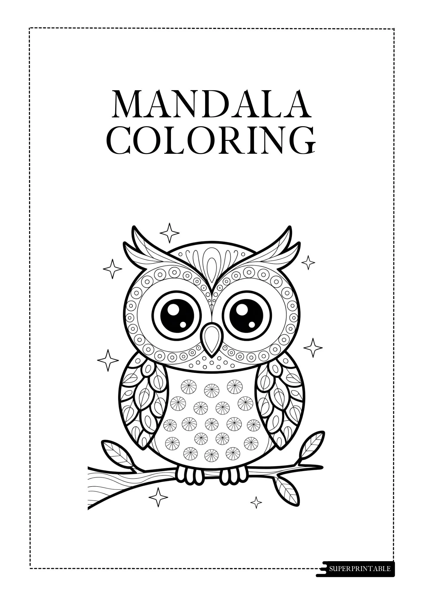 Birds Mandala Coloring Worksheet 1