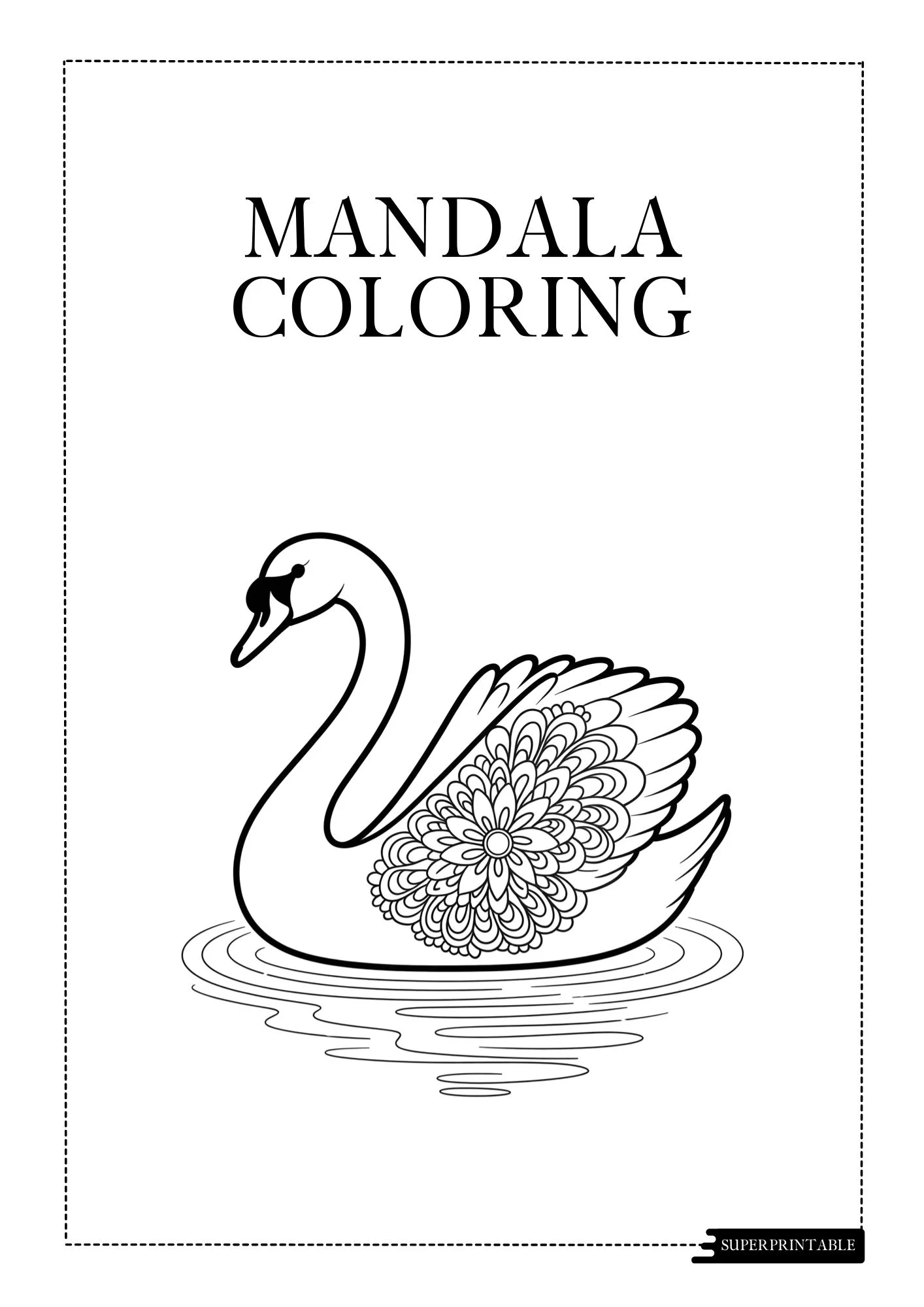 Birds Mandala Coloring Worksheet 5