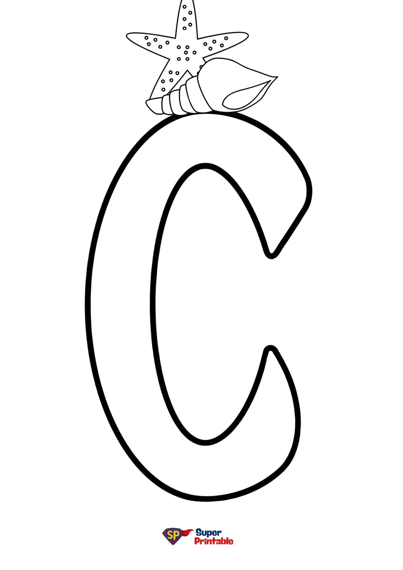 Bubble Letter-C Coloring Pages 2