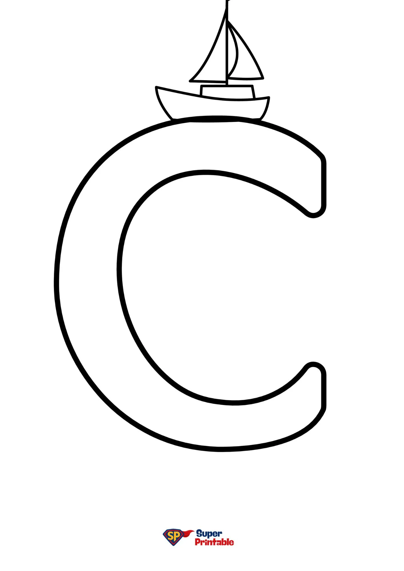 Bubble Letter-C Coloring Pages 5