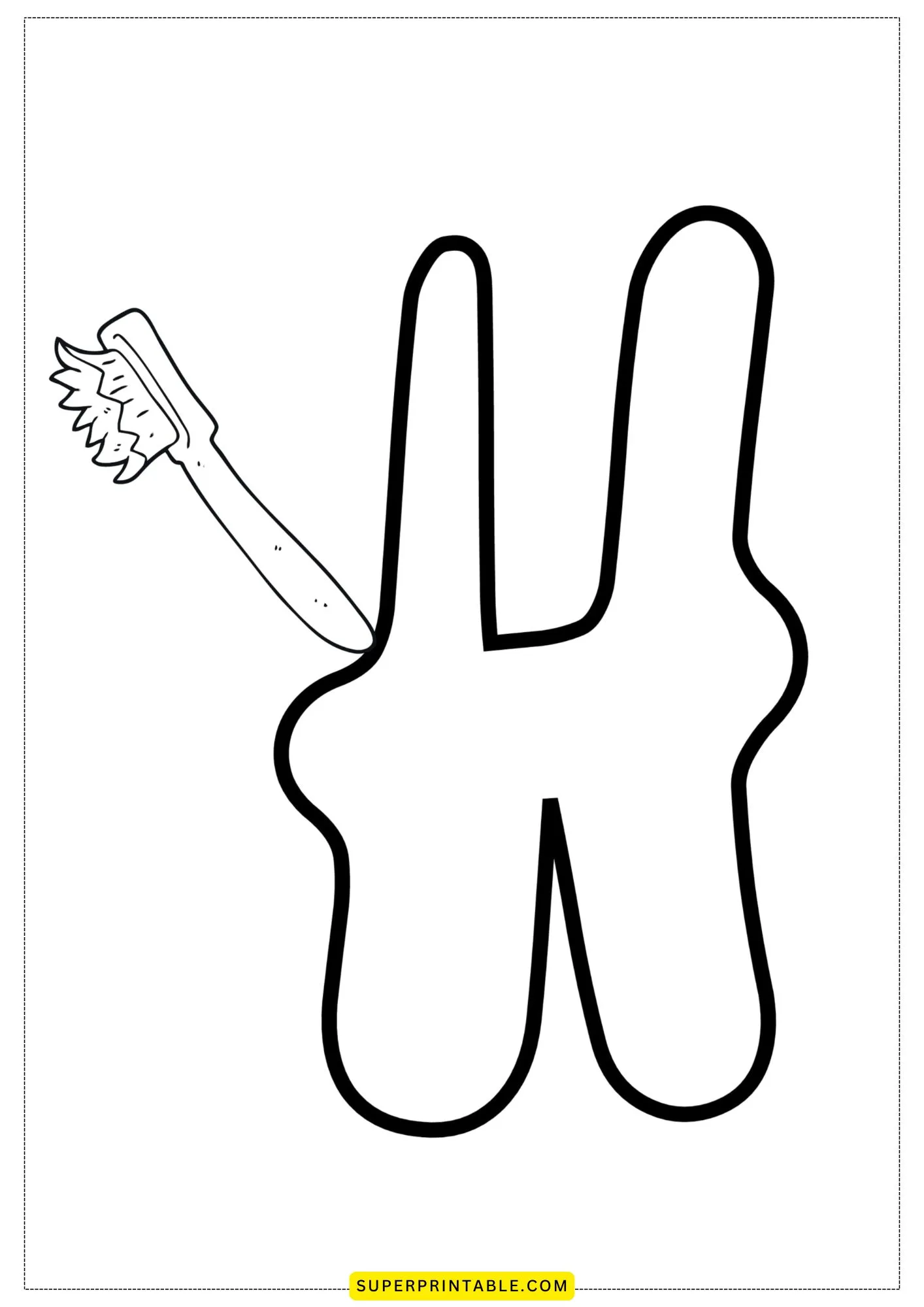 Bubble Letter - H Coloring Pages 2