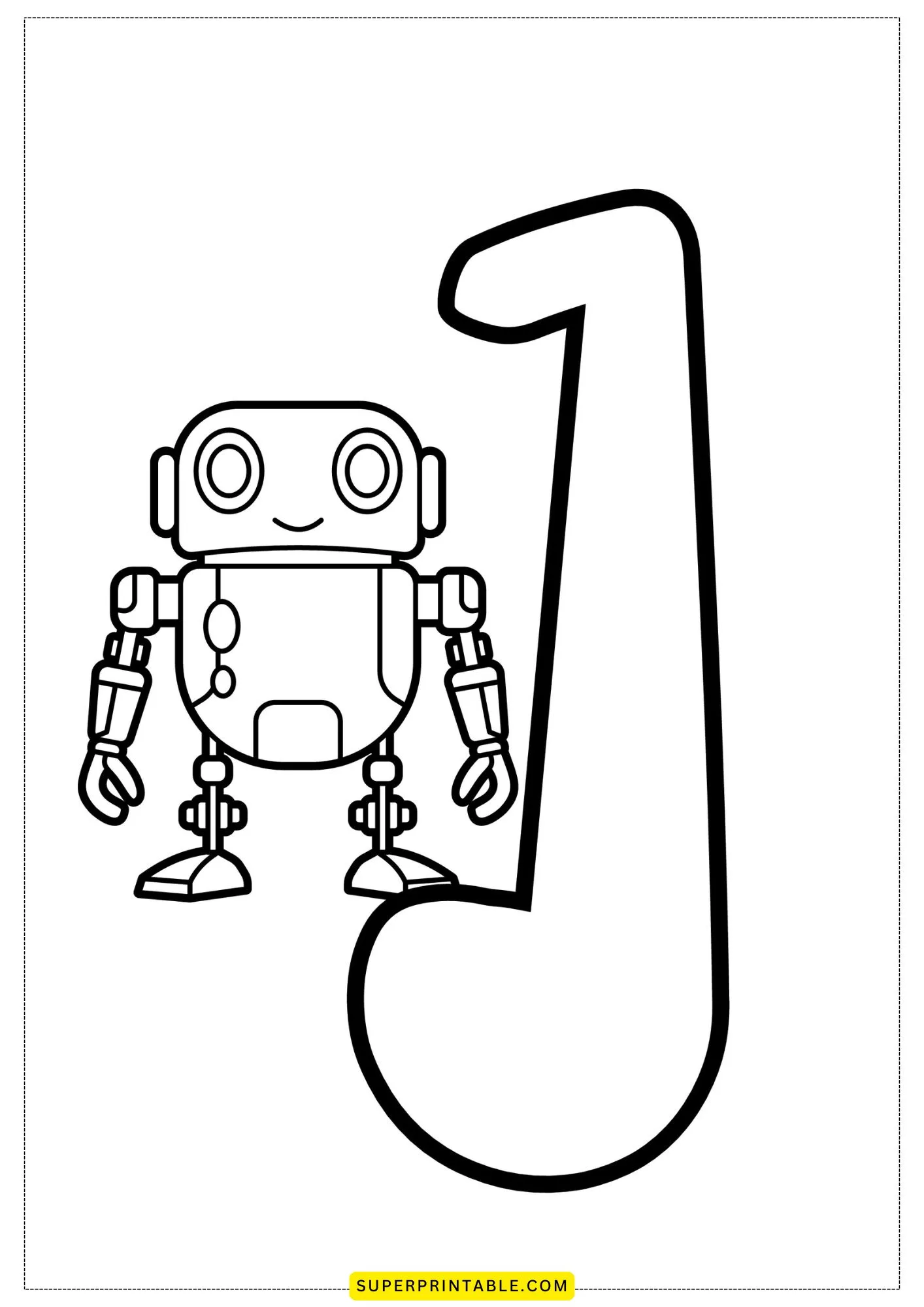 Bubble Letter - J Coloring Pages 1