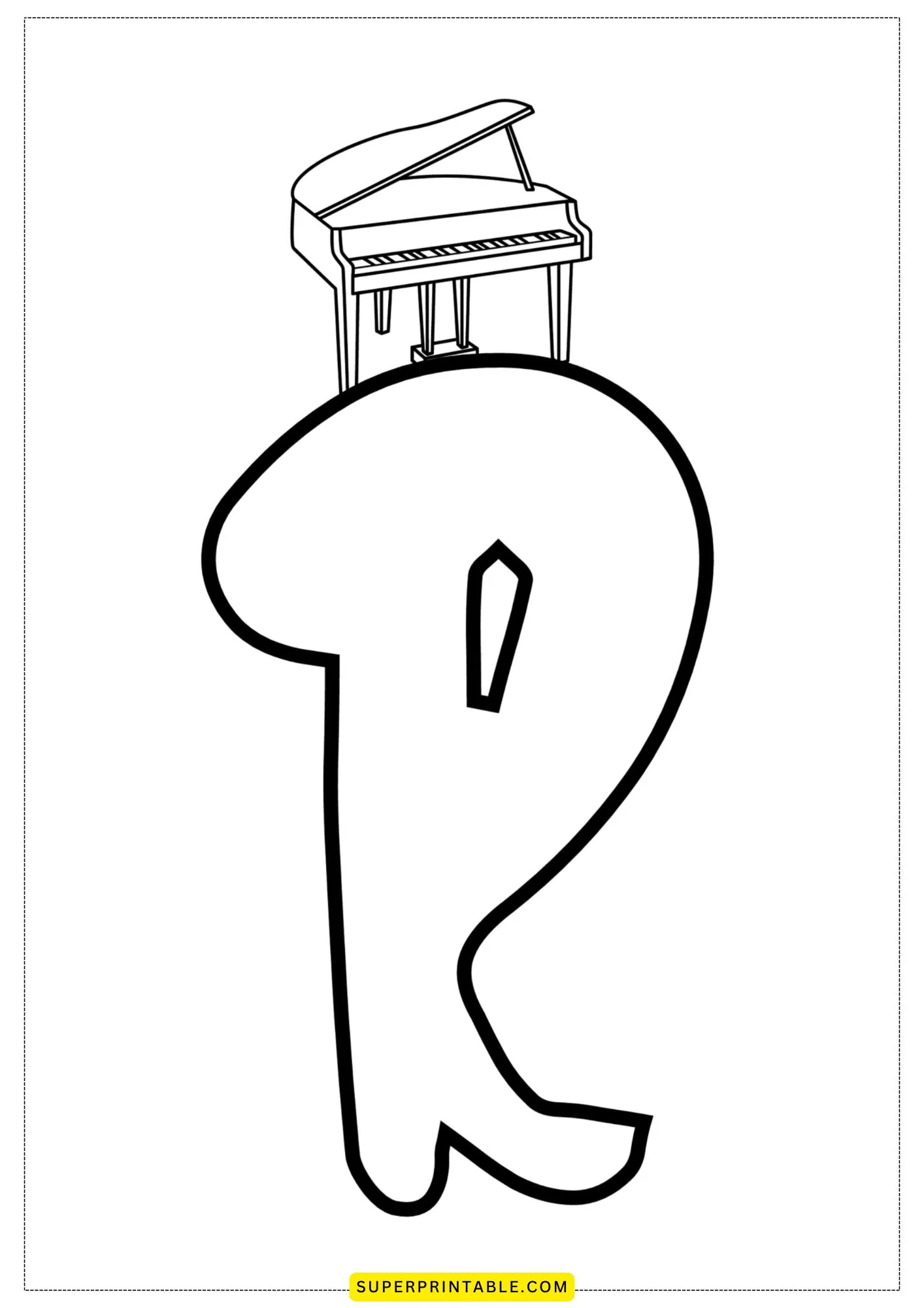 Bubble Letter - R Coloring Pages 1