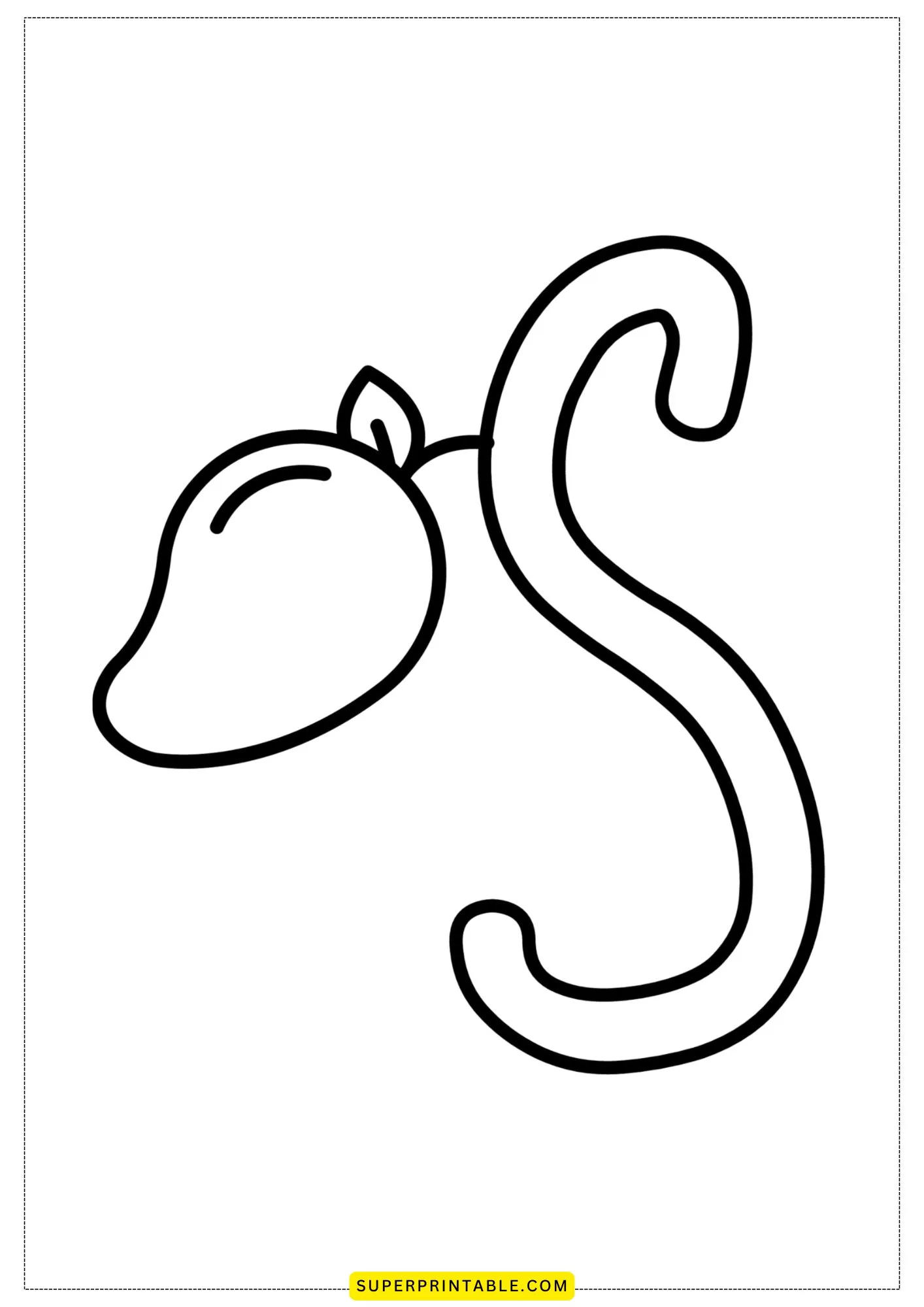 Bubble Letter - S Coloring Pages 3