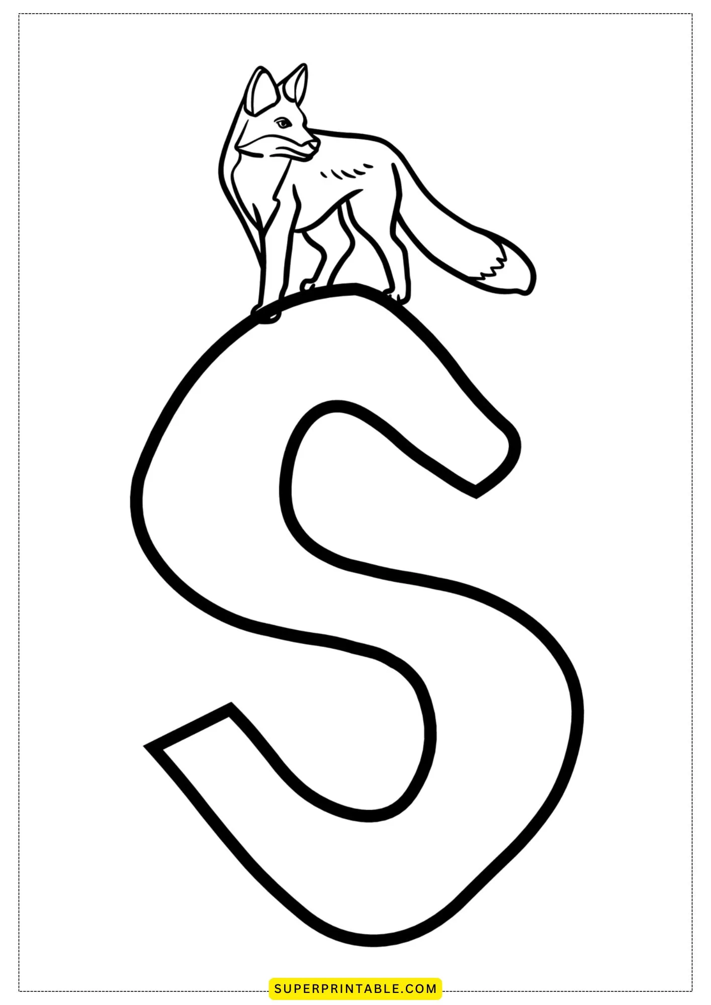 Bubble Letter - S Coloring Pages 4