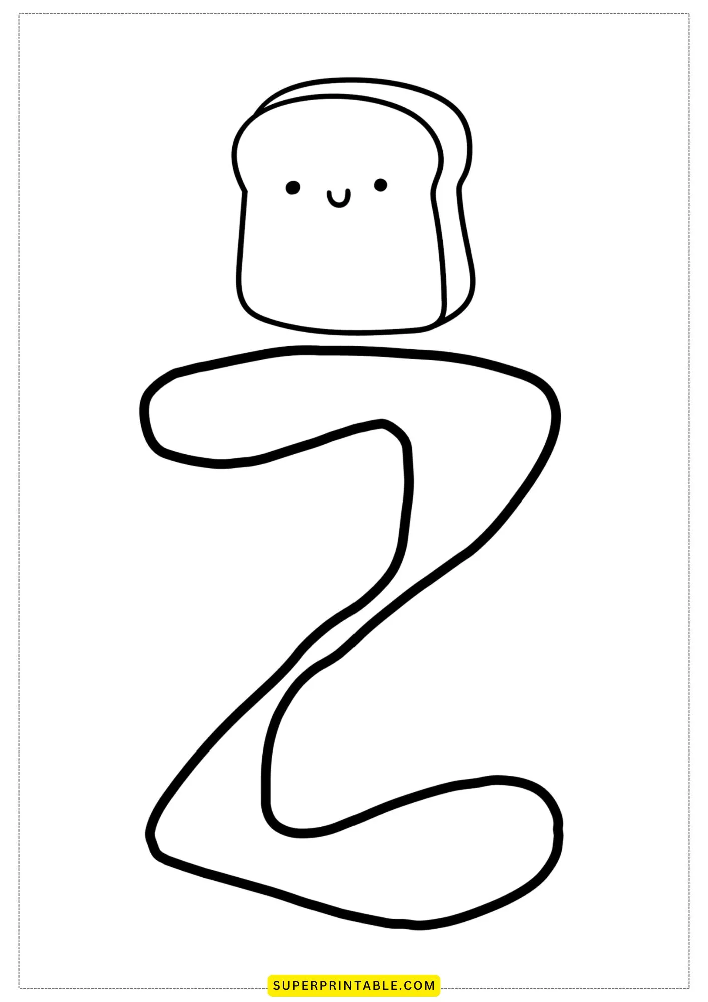 Bubble Letter - Z Coloring Pages 5