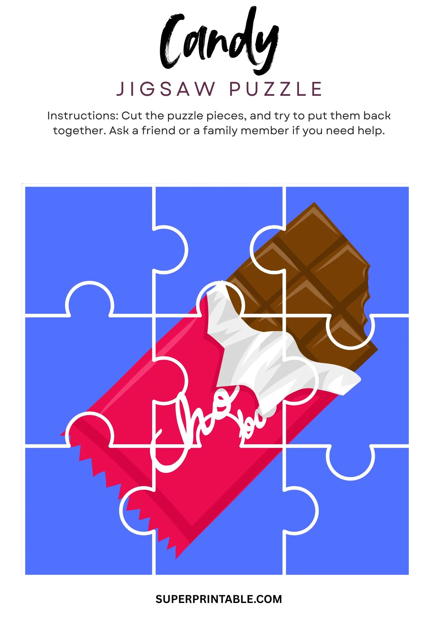 Candy Jigsaw Puzzle Activity 4