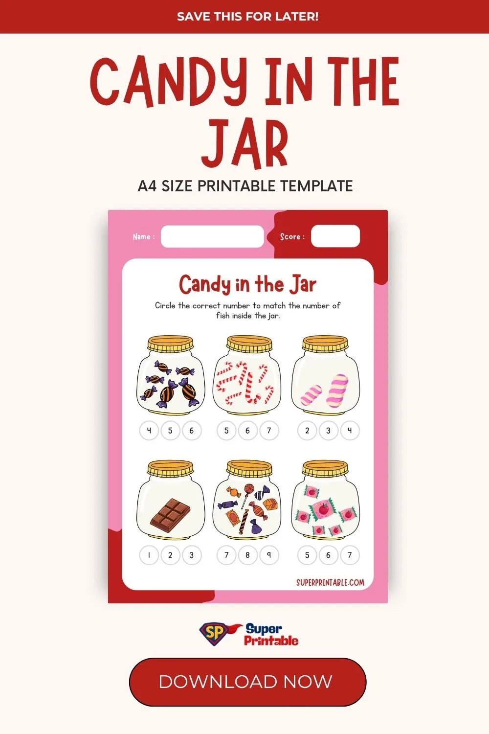 Candy in the Jar Pinterest Image