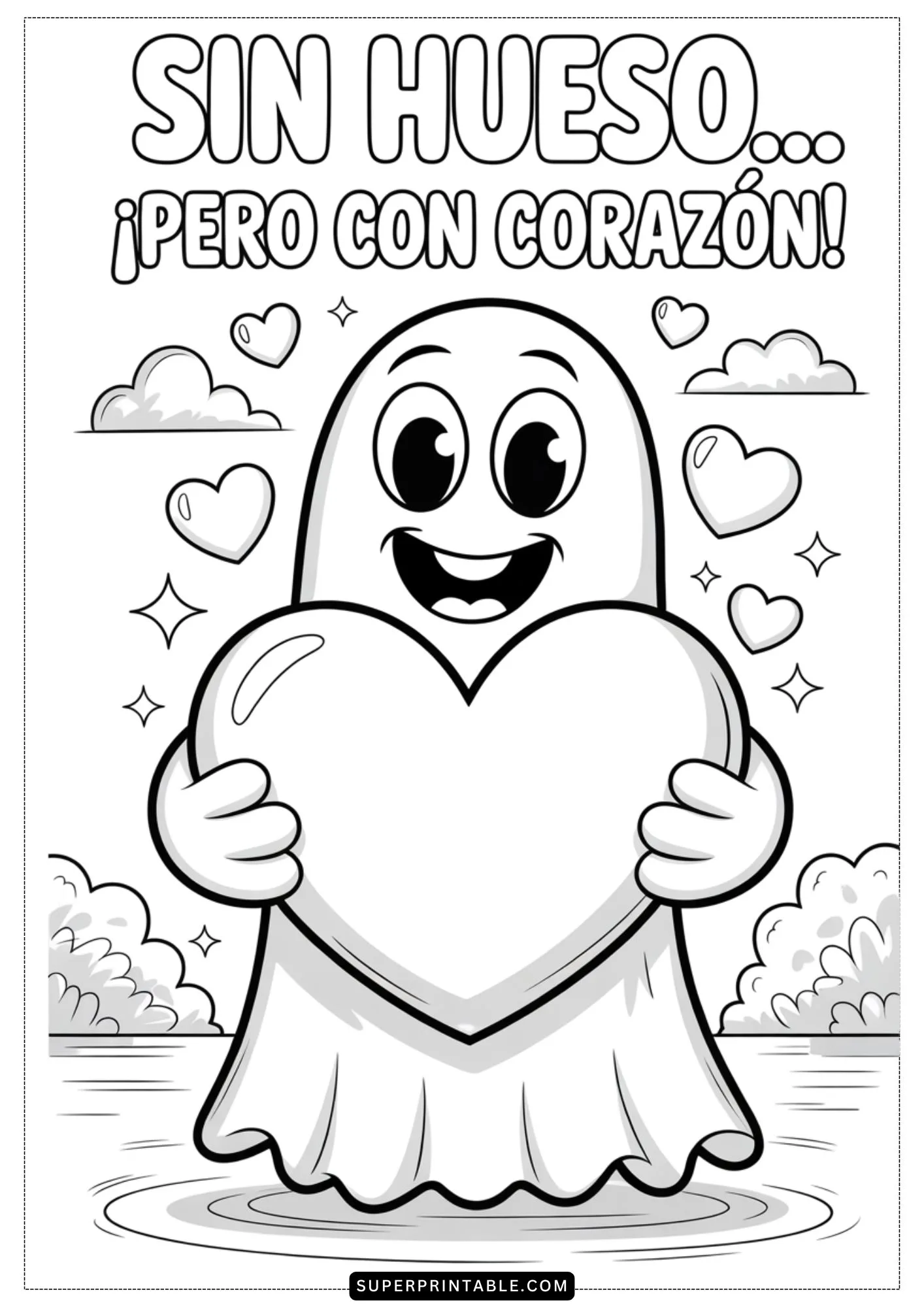 Chistes de Fantasmas para Colorear Pages 2