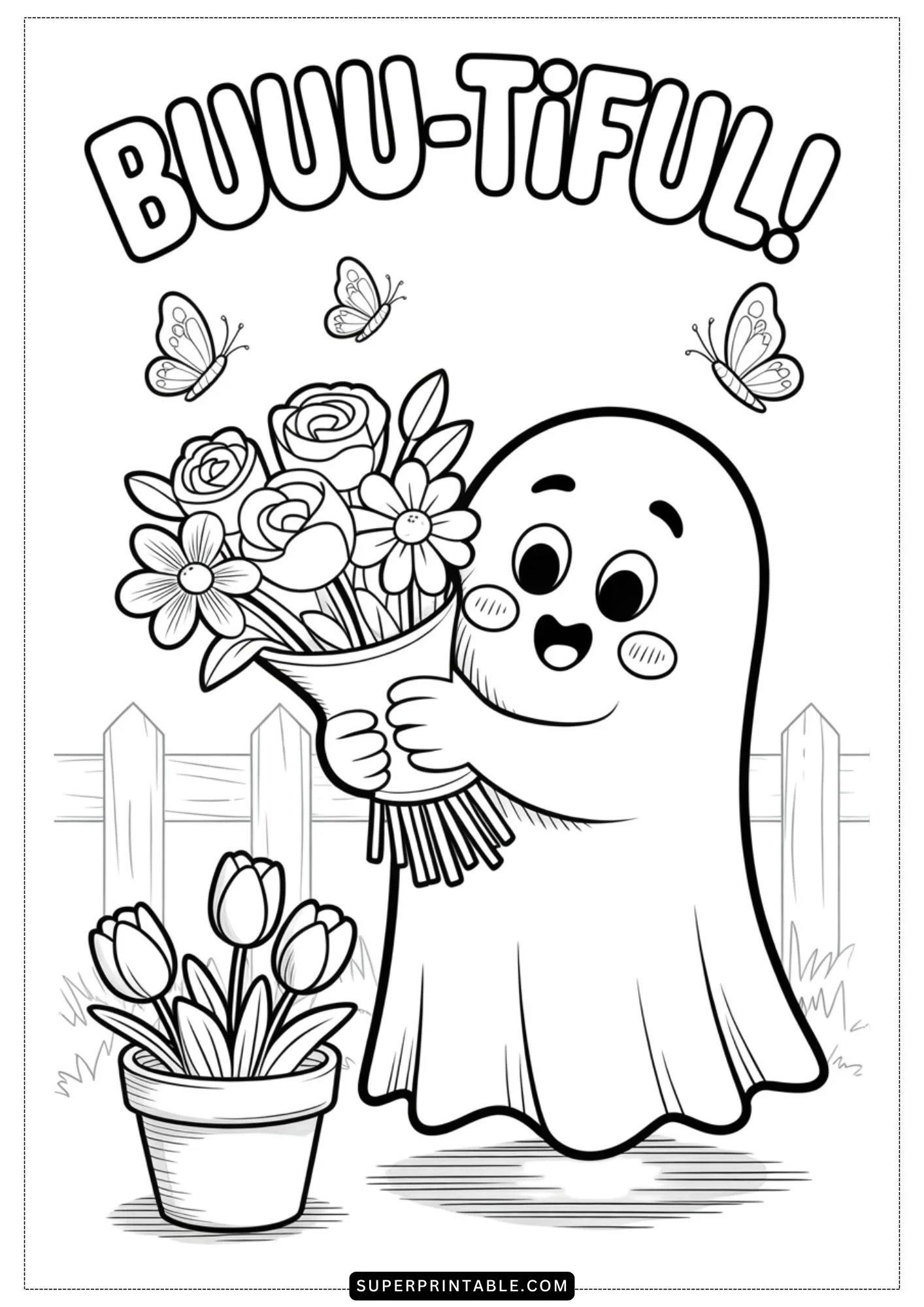 Chistes de Fantasmas para Colorear Pages 3