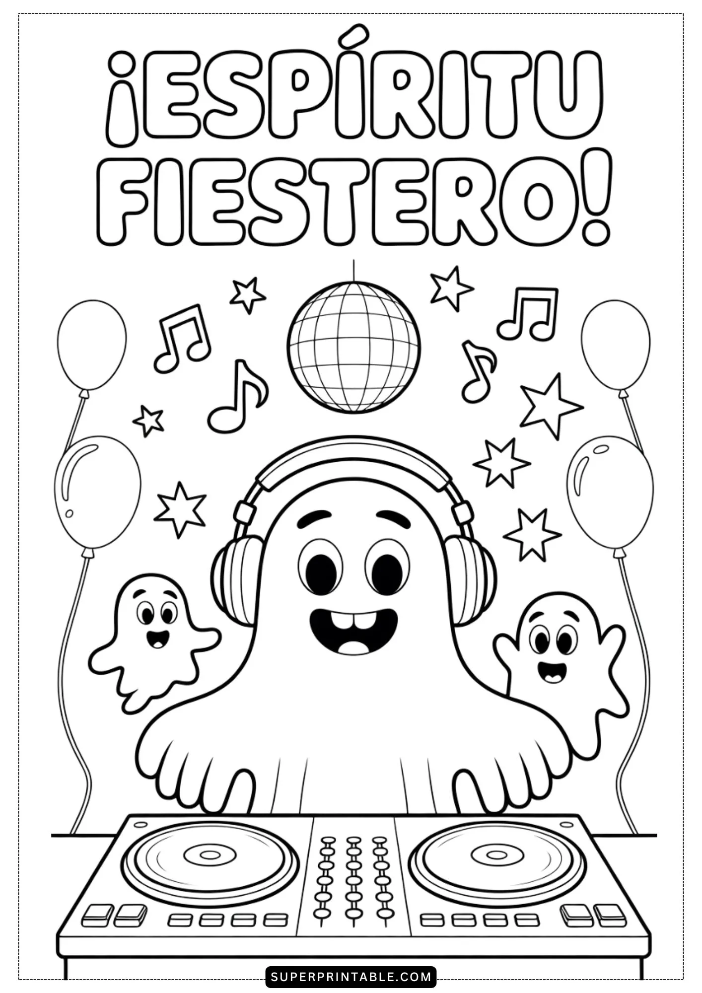 Chistes de Fantasmas para Colorear Pages 4
