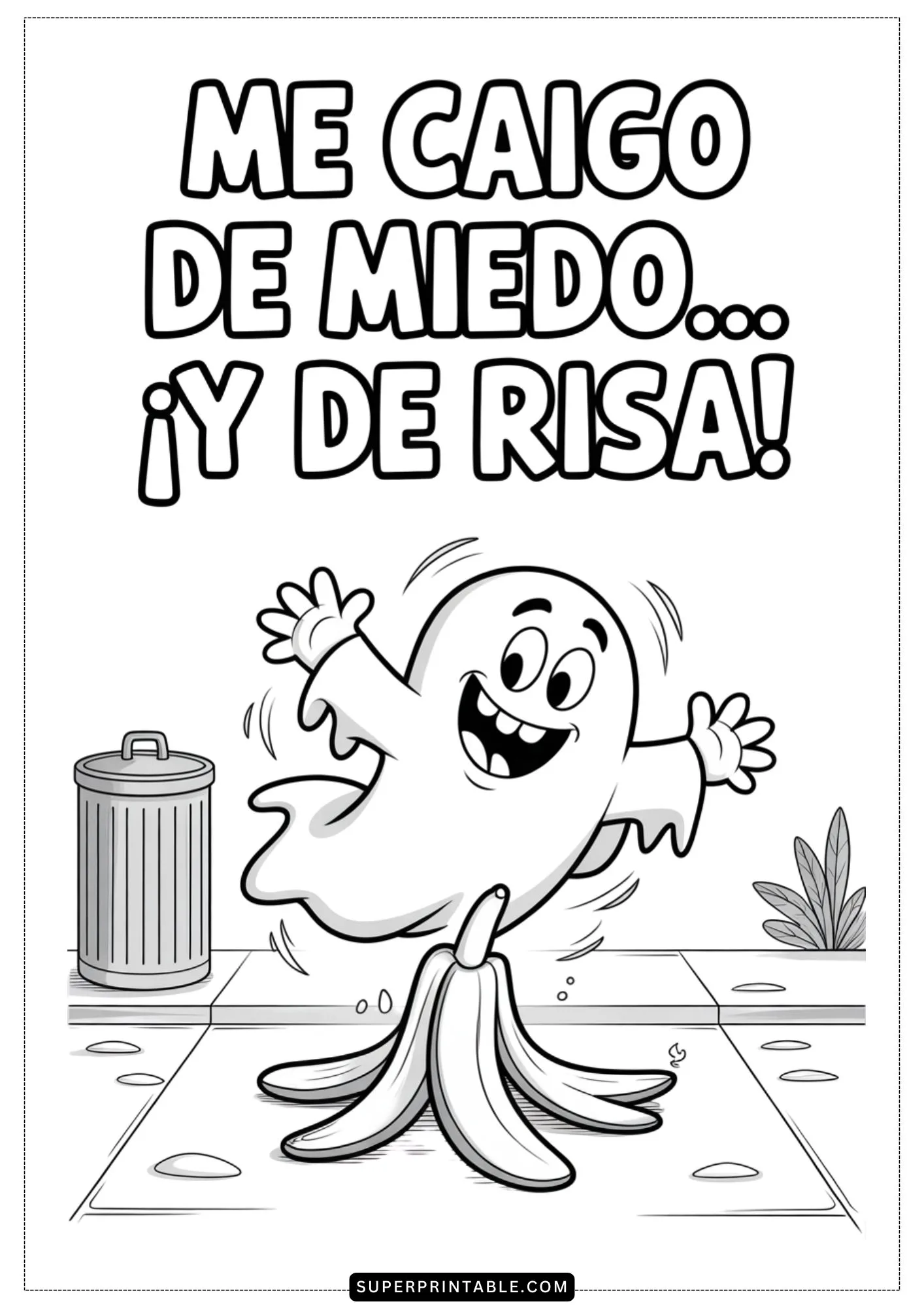 Chistes de Fantasmas para Colorear Pages 5