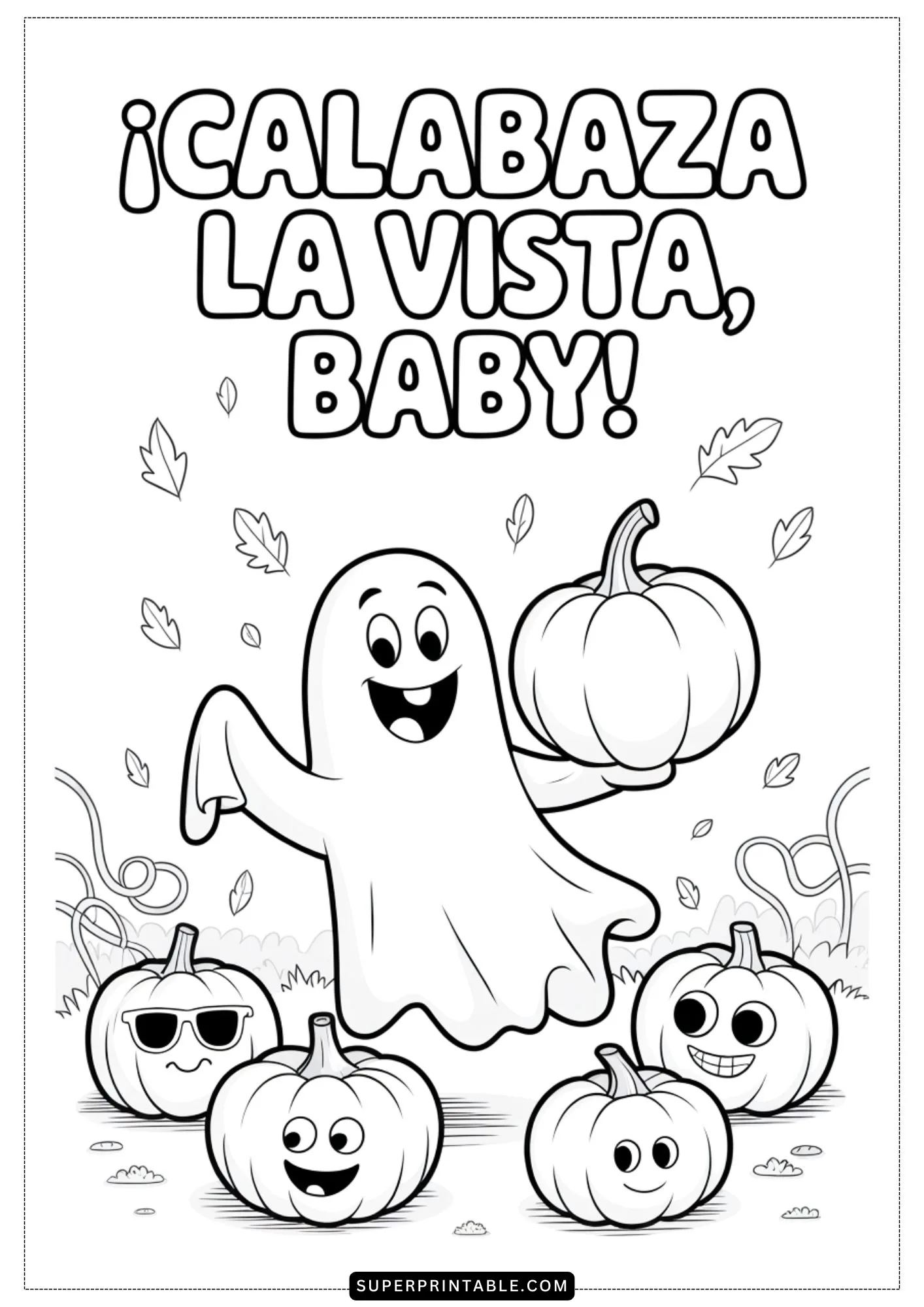 Chistes de Fantasmas para Colorear Pages 6