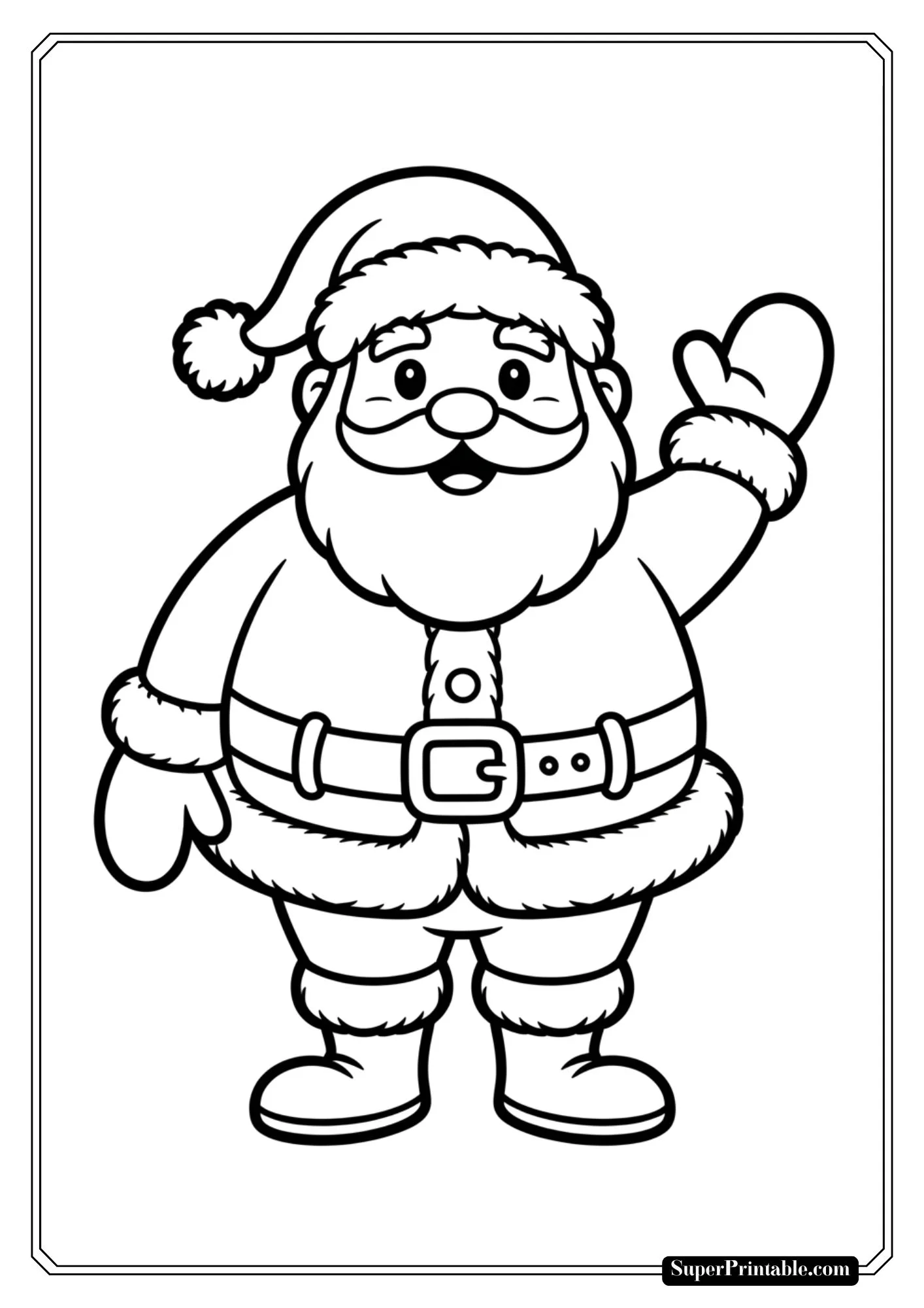 Christmas Fun For Kids Coloring Worksheet 2