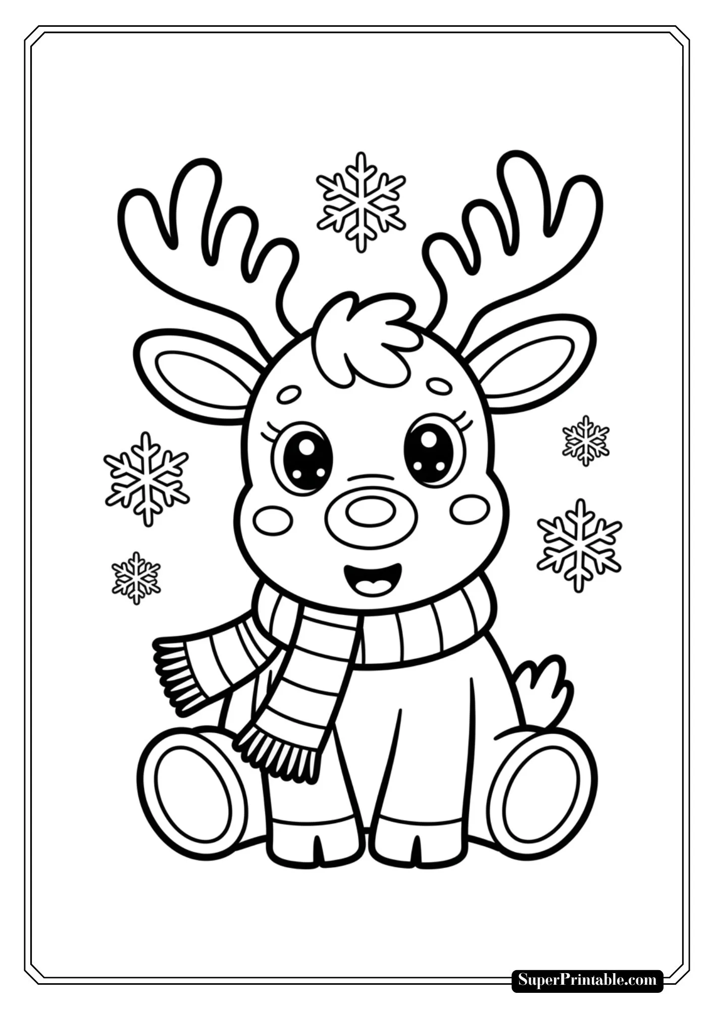 Christmas Fun For Kids Coloring Worksheet 3