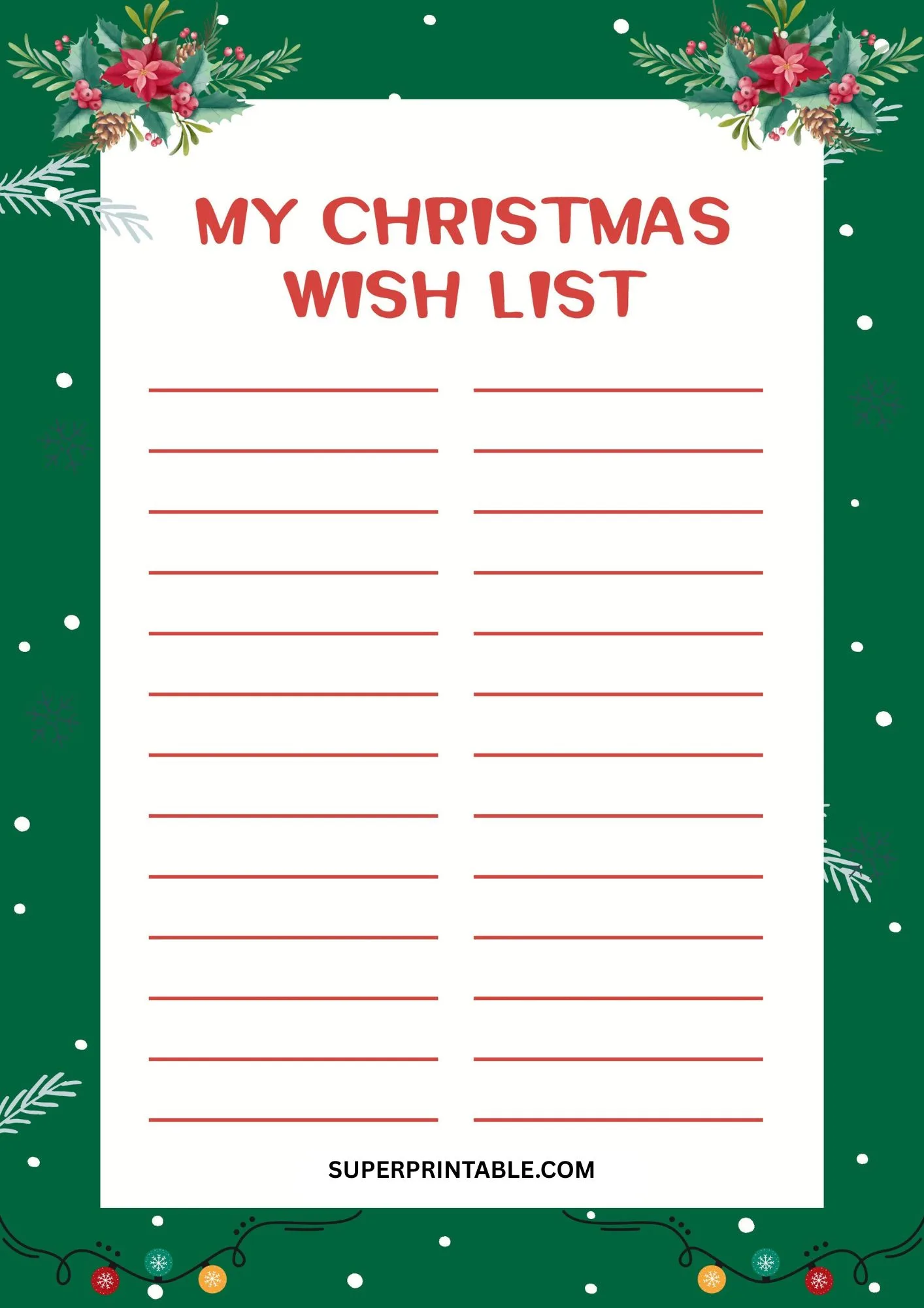 Christmas Lists 5
