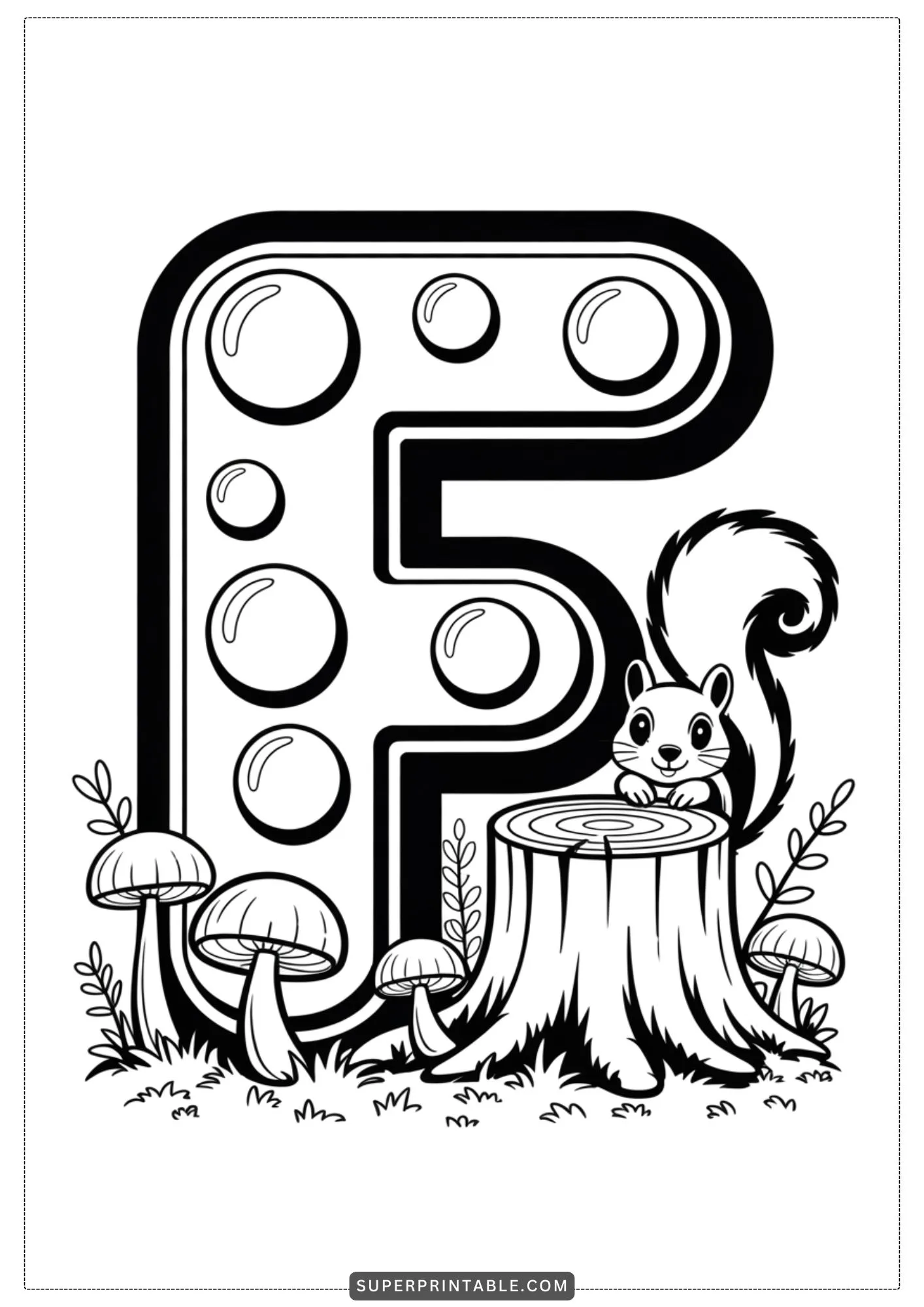 Cozy November Alphabet Coloring Pages 6
