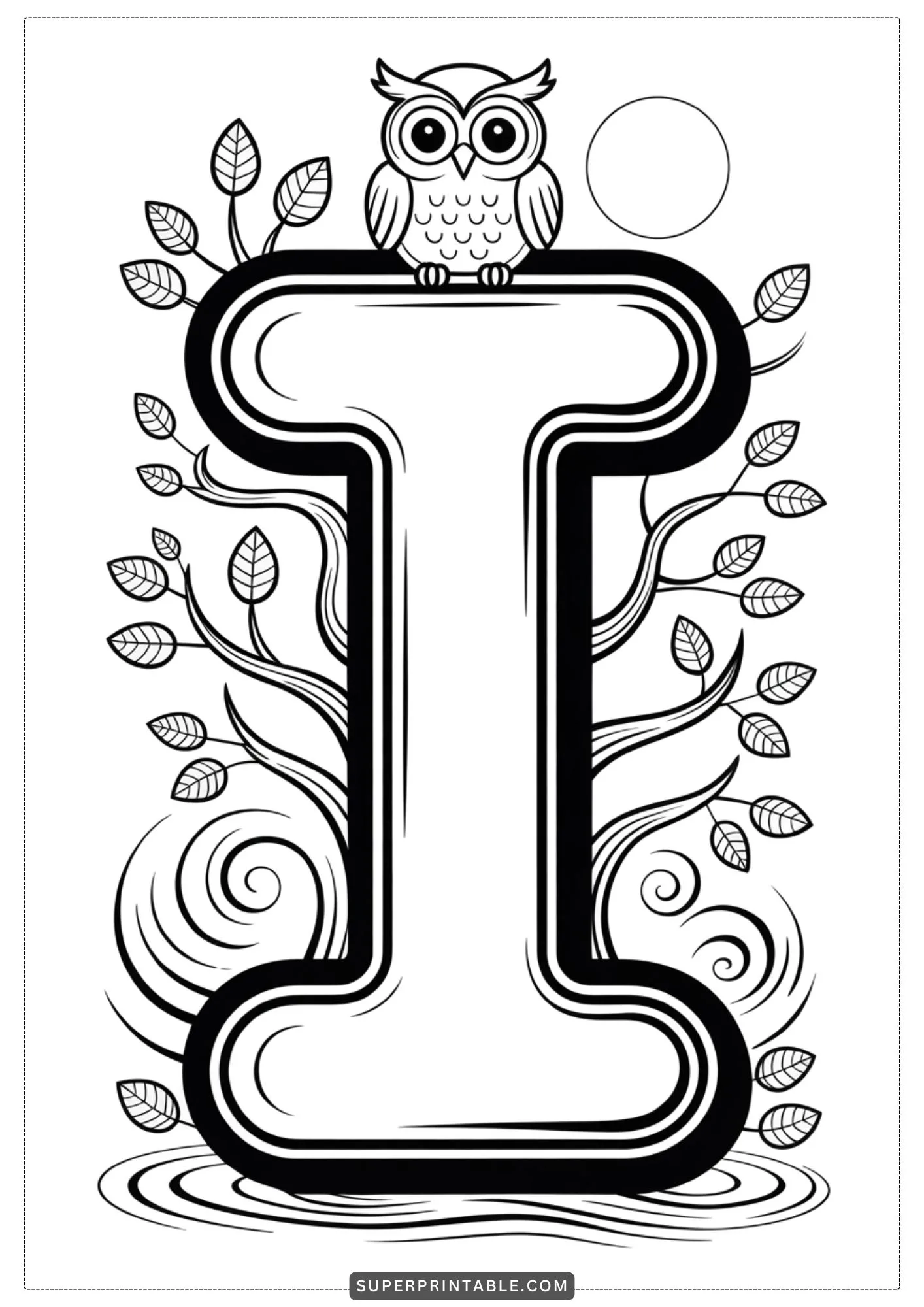 Cozy November Alphabet Coloring Pages 9