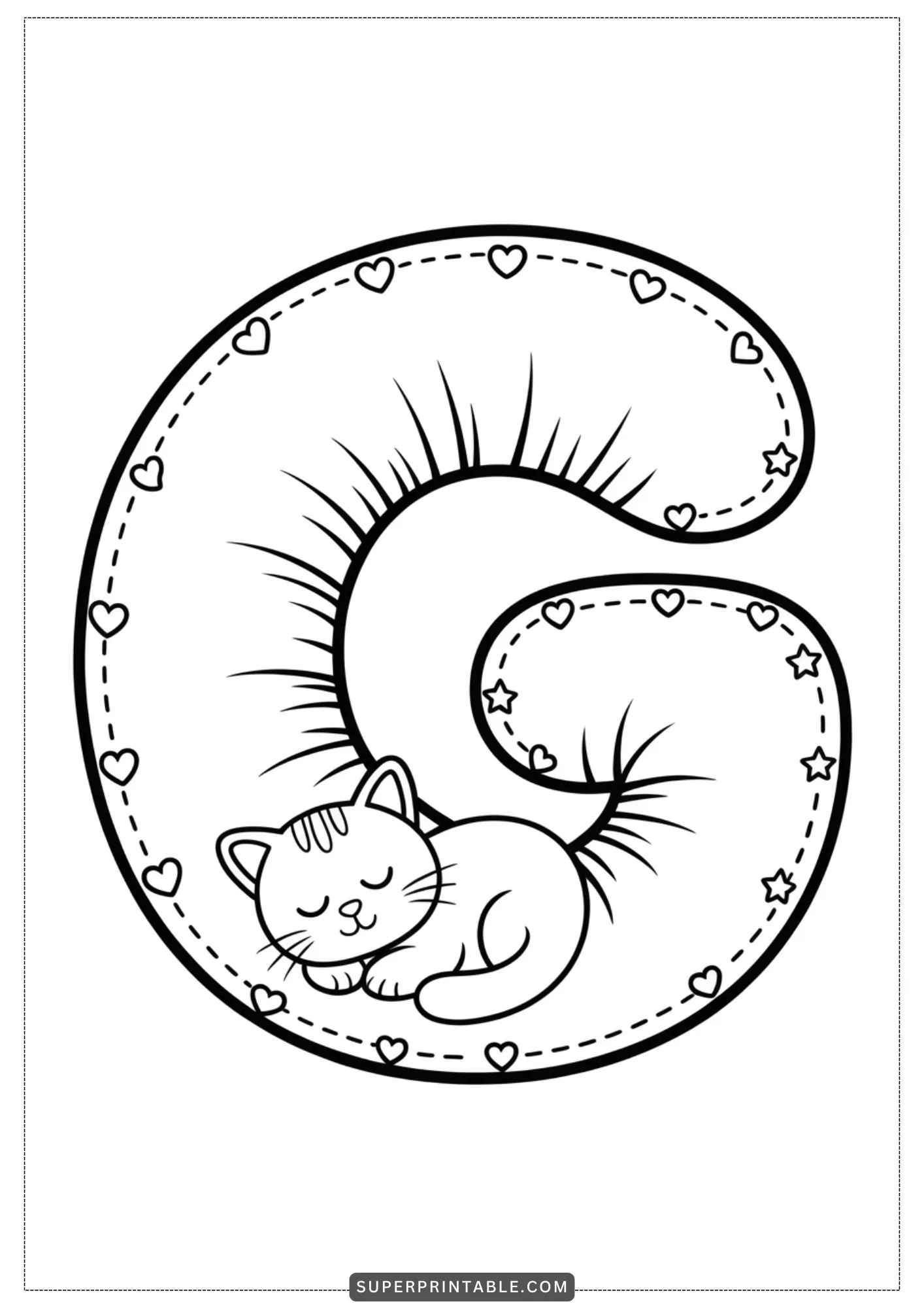 Cozy Pillow Alphabet Coloring Pages 7