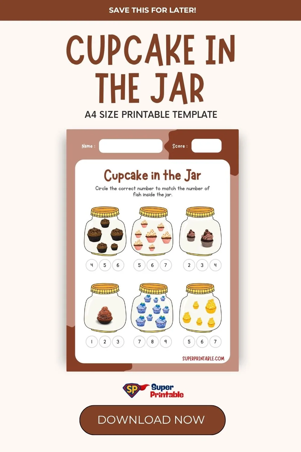 Cupcake in the Jar Pinterest Image