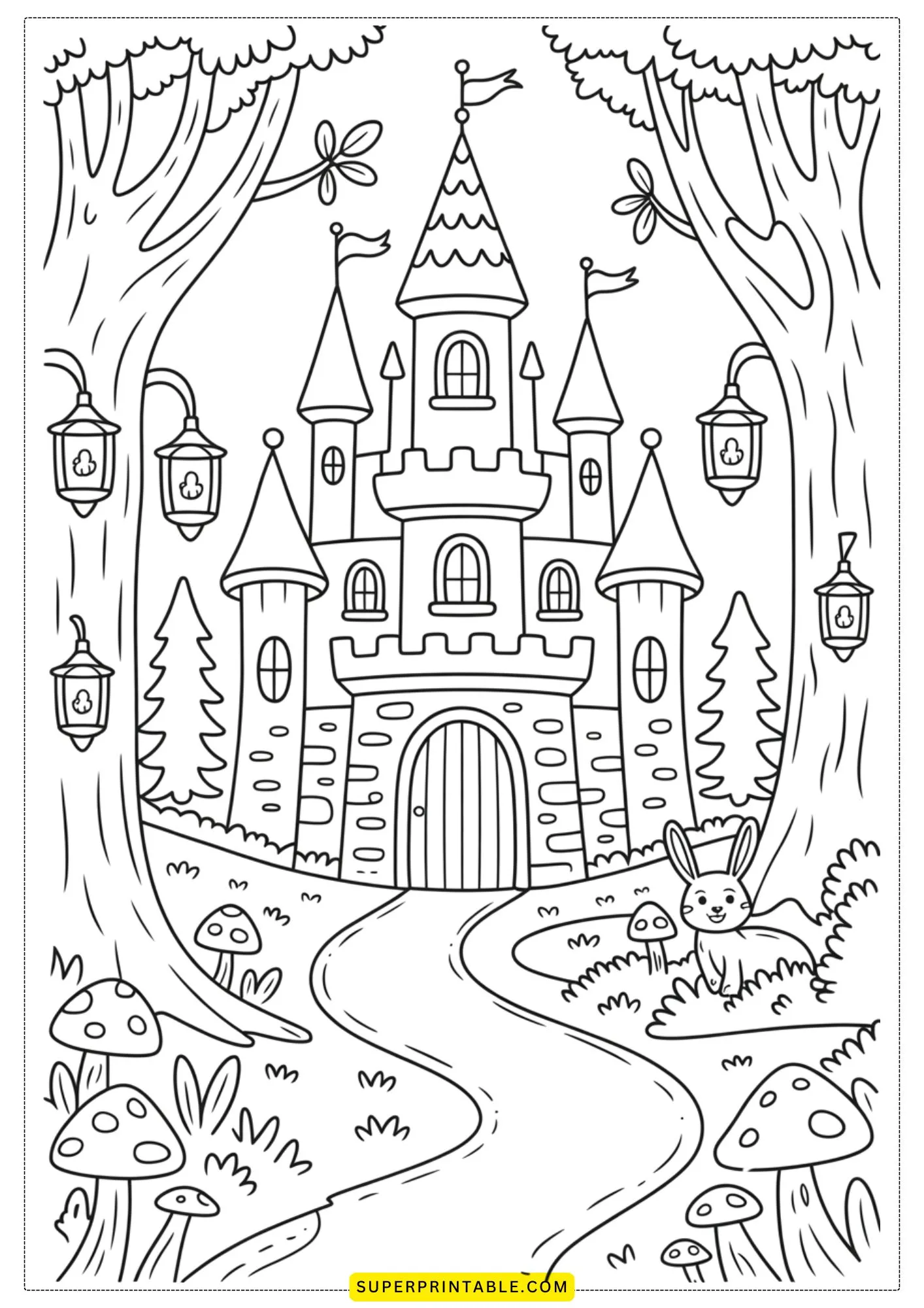 Dreamland Castle Adventures Coloring Pages 2