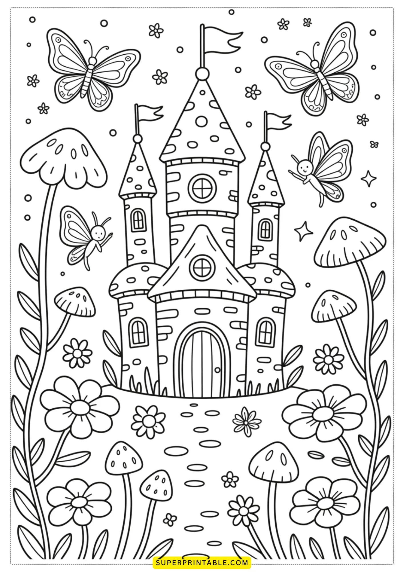Dreamland Castle Adventures Coloring Pages 4