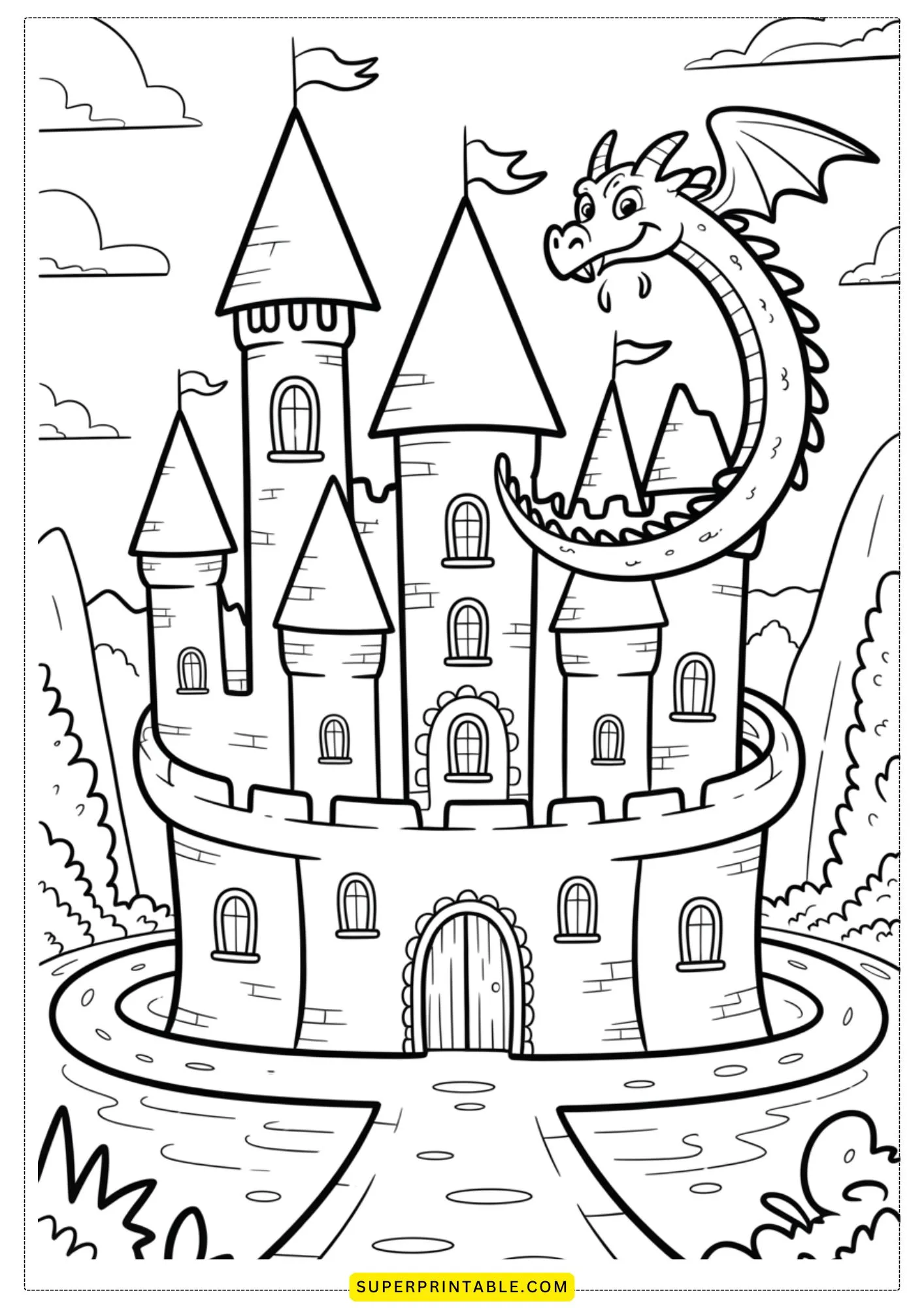 Dreamland Castle Adventures Coloring Pages 5