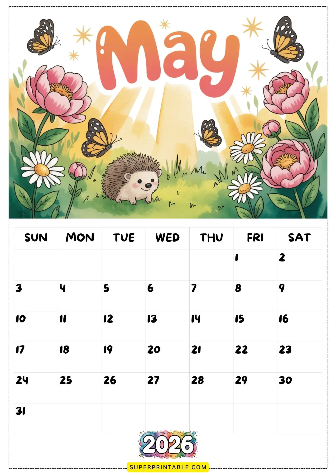 Dreamy Days 2026 Calendar for Kids & Families 5