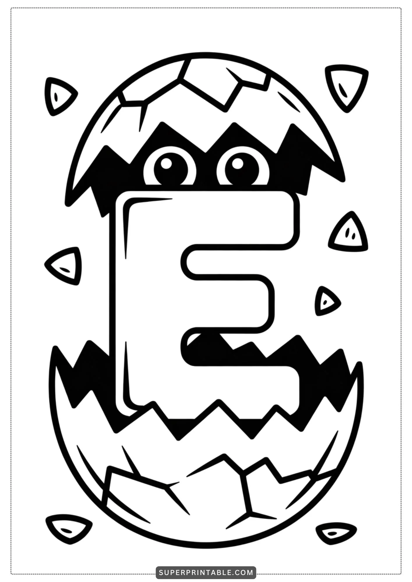 Fancy Dinosaur Alphabet Coloring Pages 5