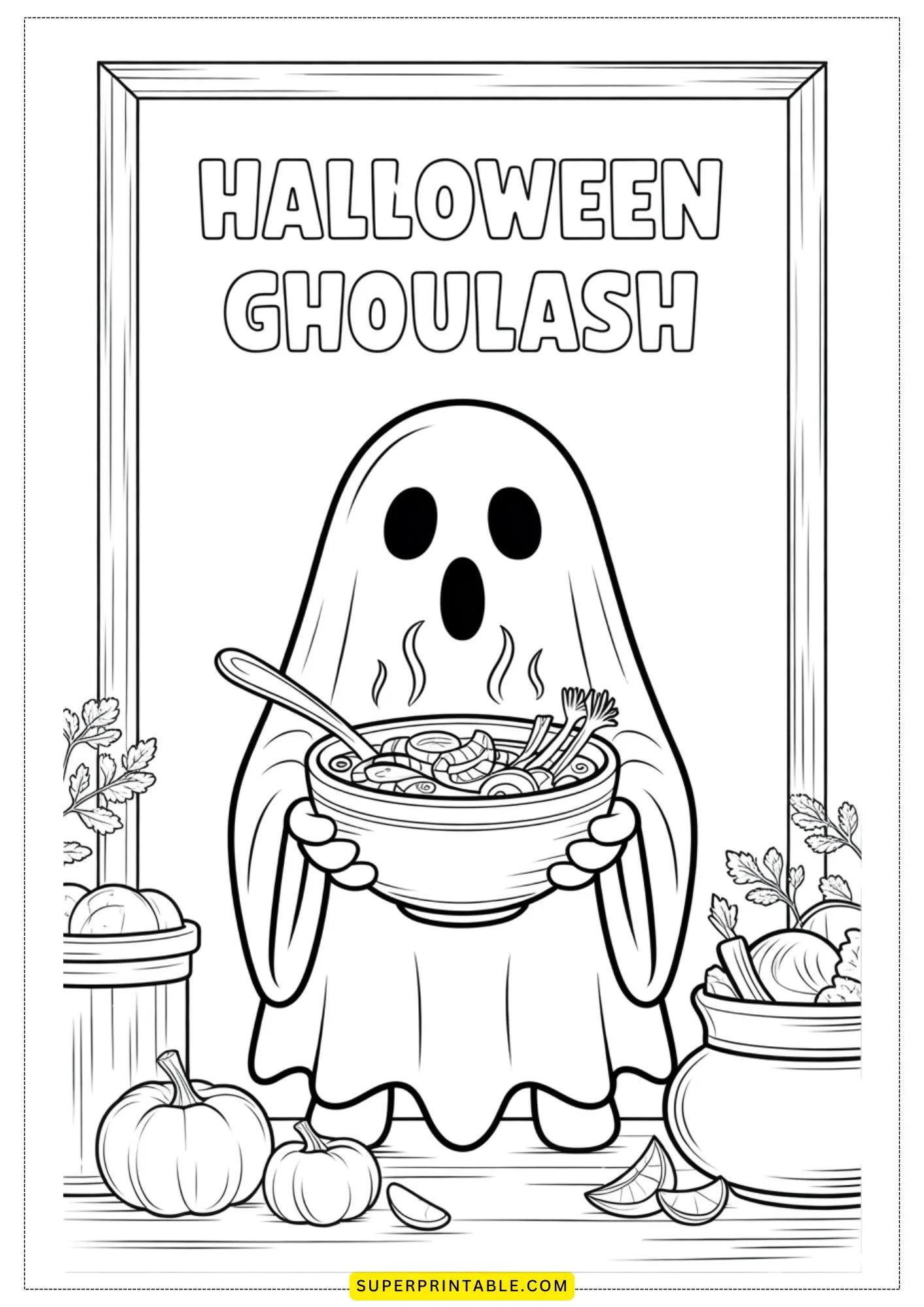 Ghost Jokes Coloring Set 10