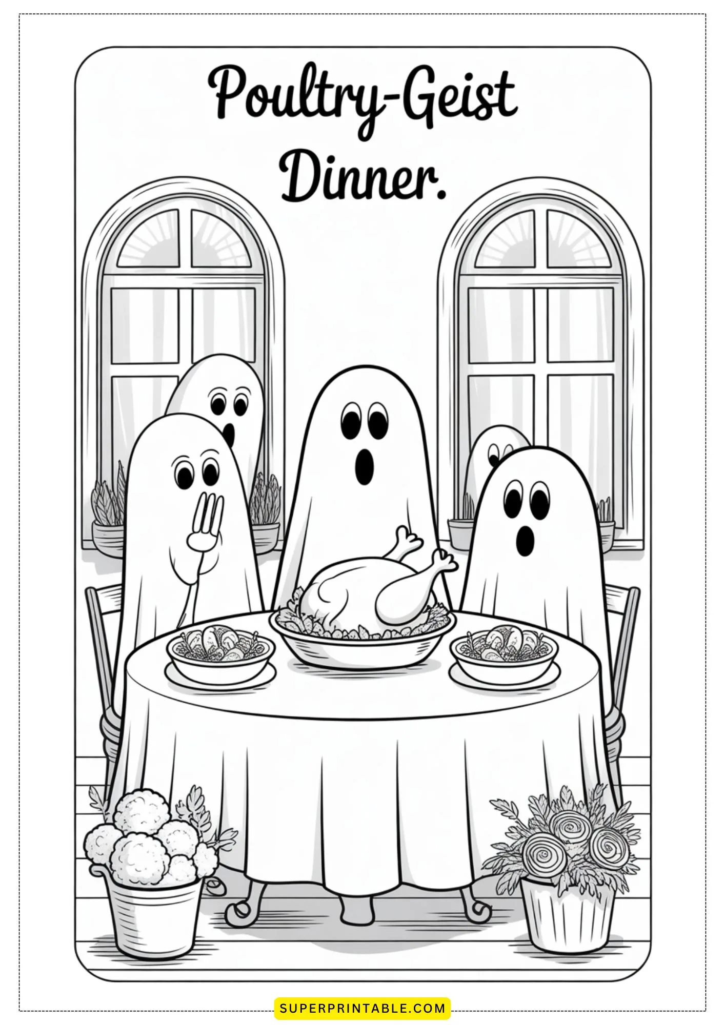 Ghost Jokes Coloring Set 7