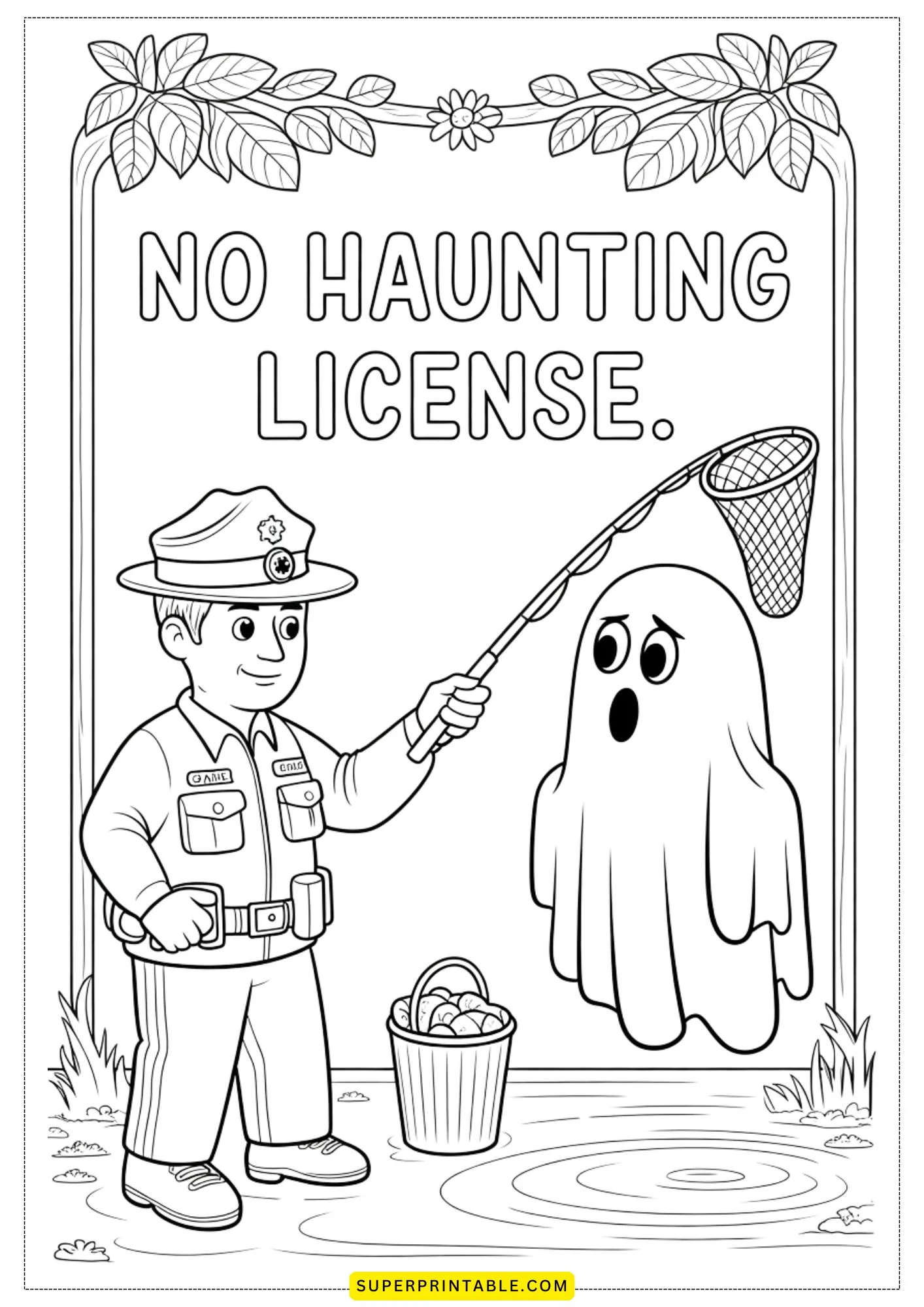 Ghost Jokes Coloring Set 8