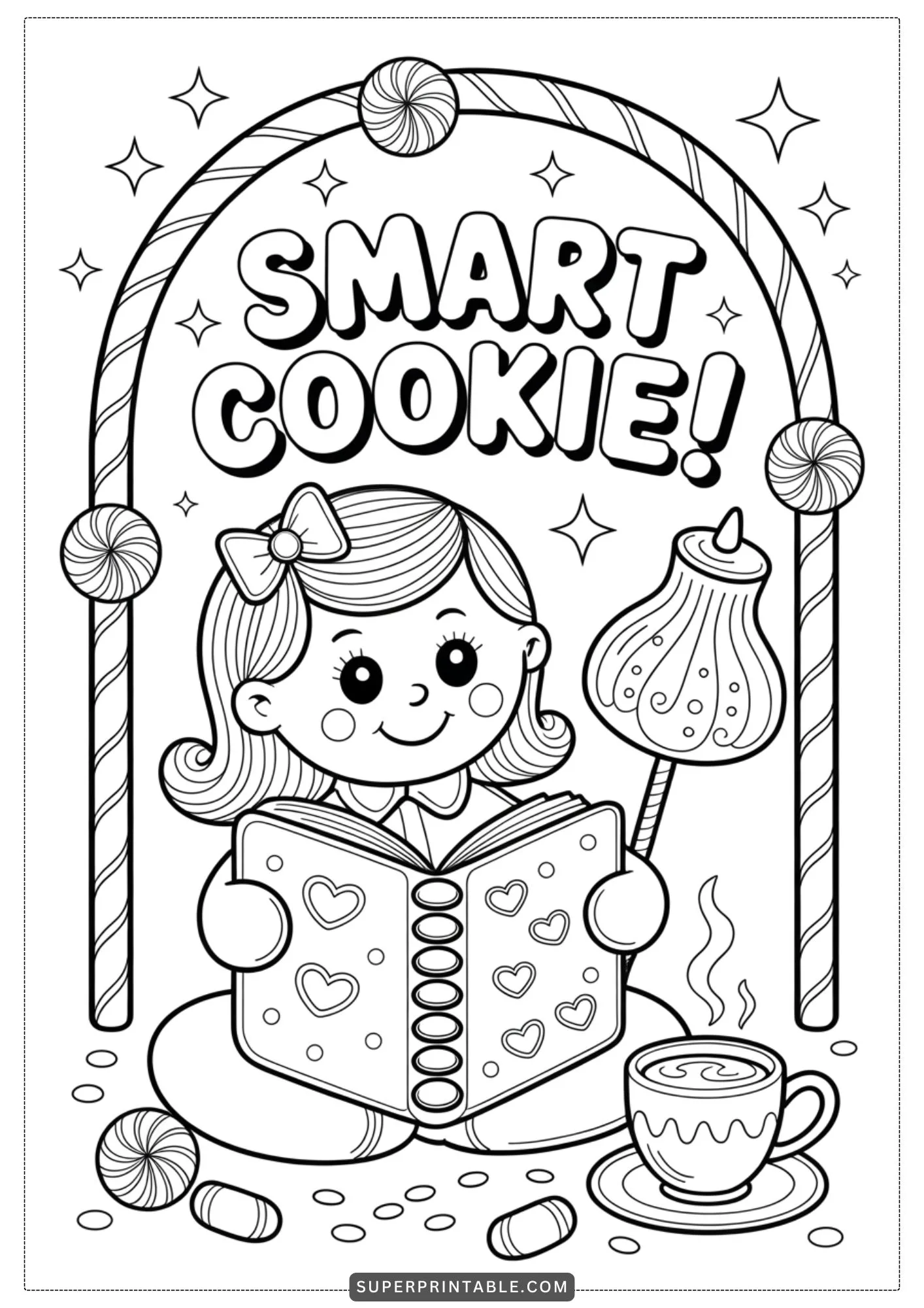 Gingerbread Classroom Coloring Pages 1