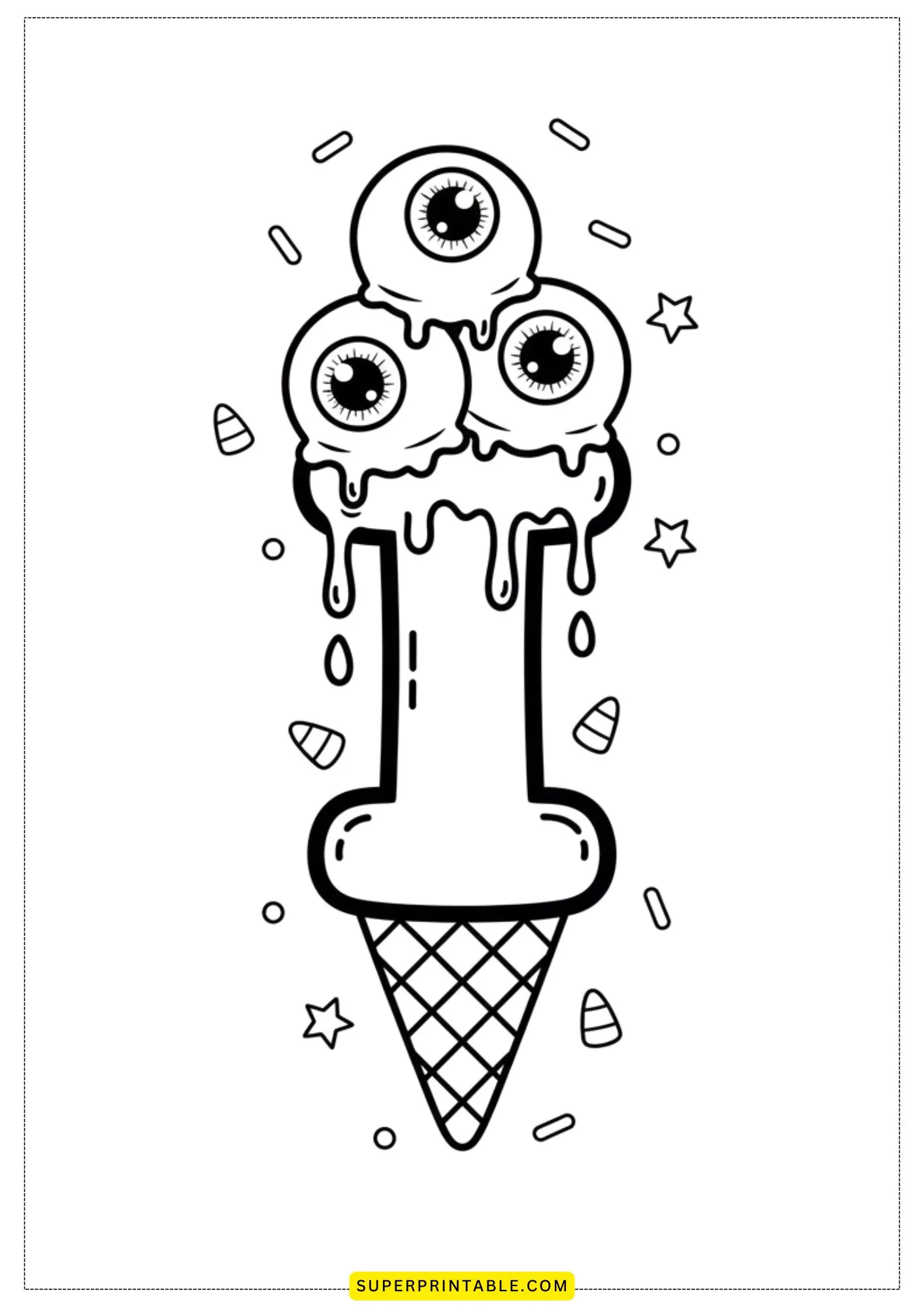 Halloween Alphabet Coloring Pages 9