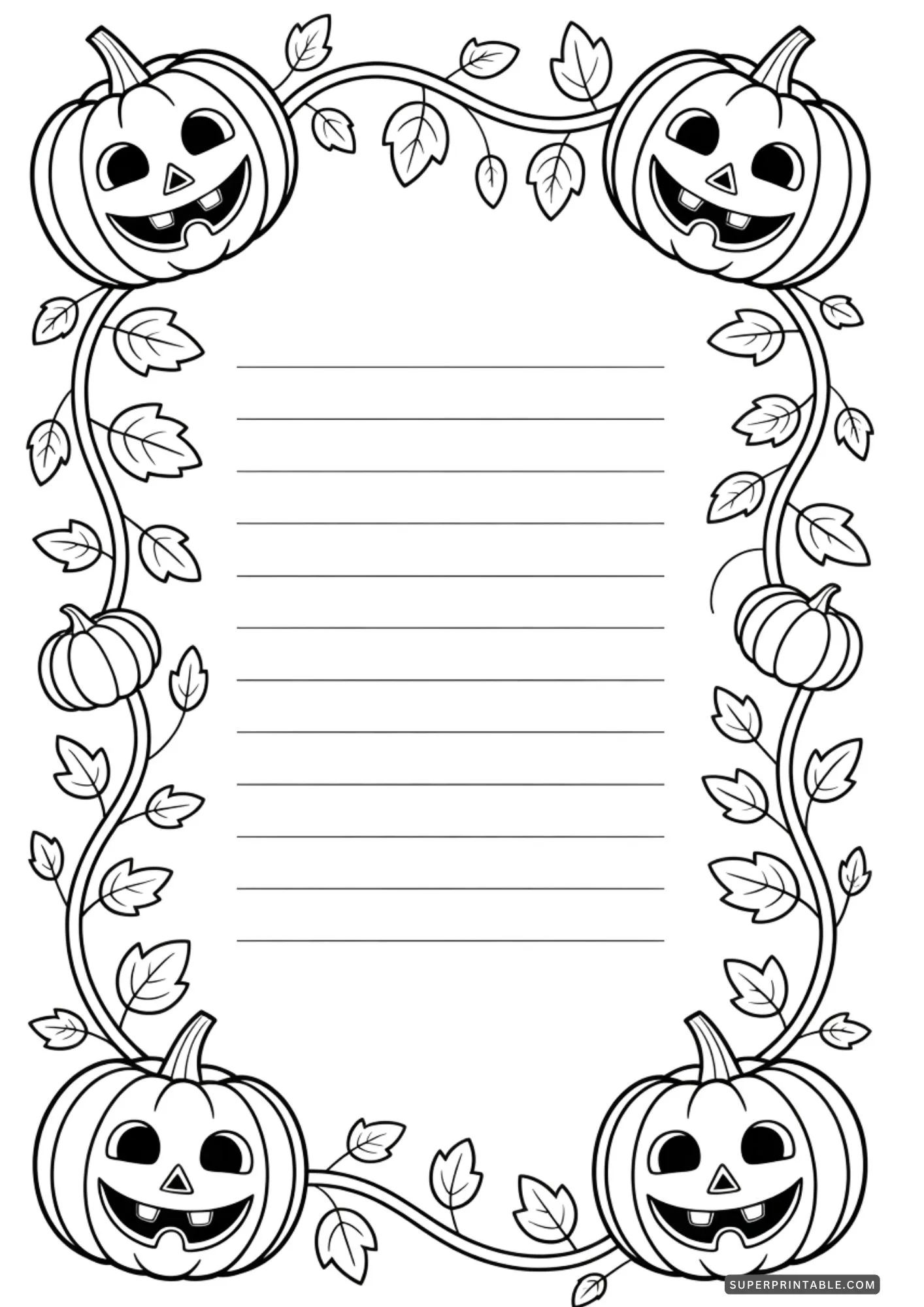 Halloween Notepad Digital Papers 2