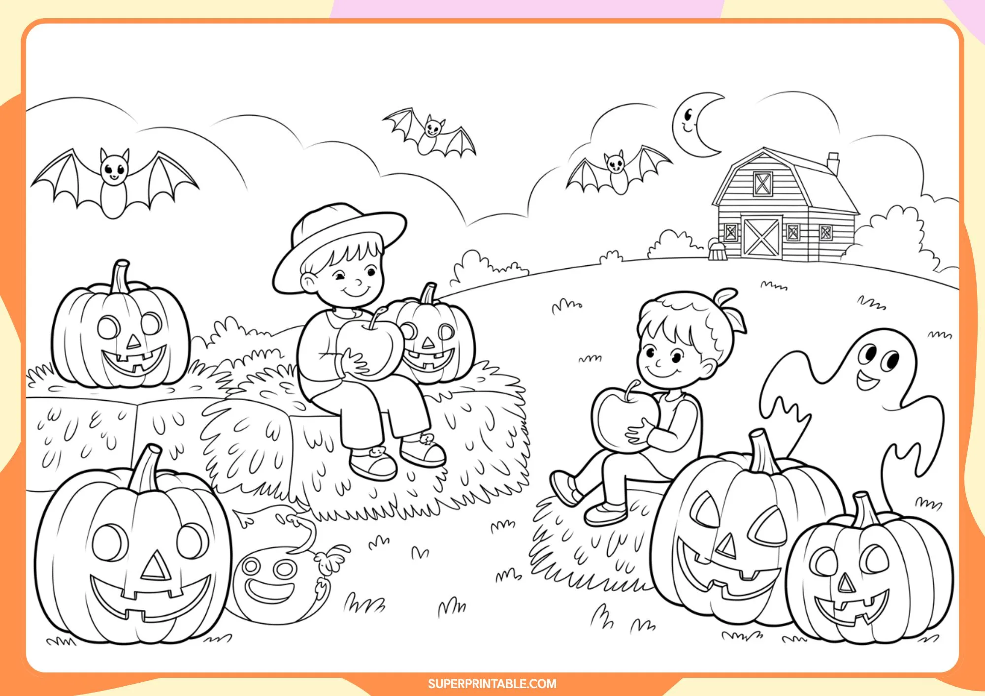 Halloween Party Coloring Pack 8