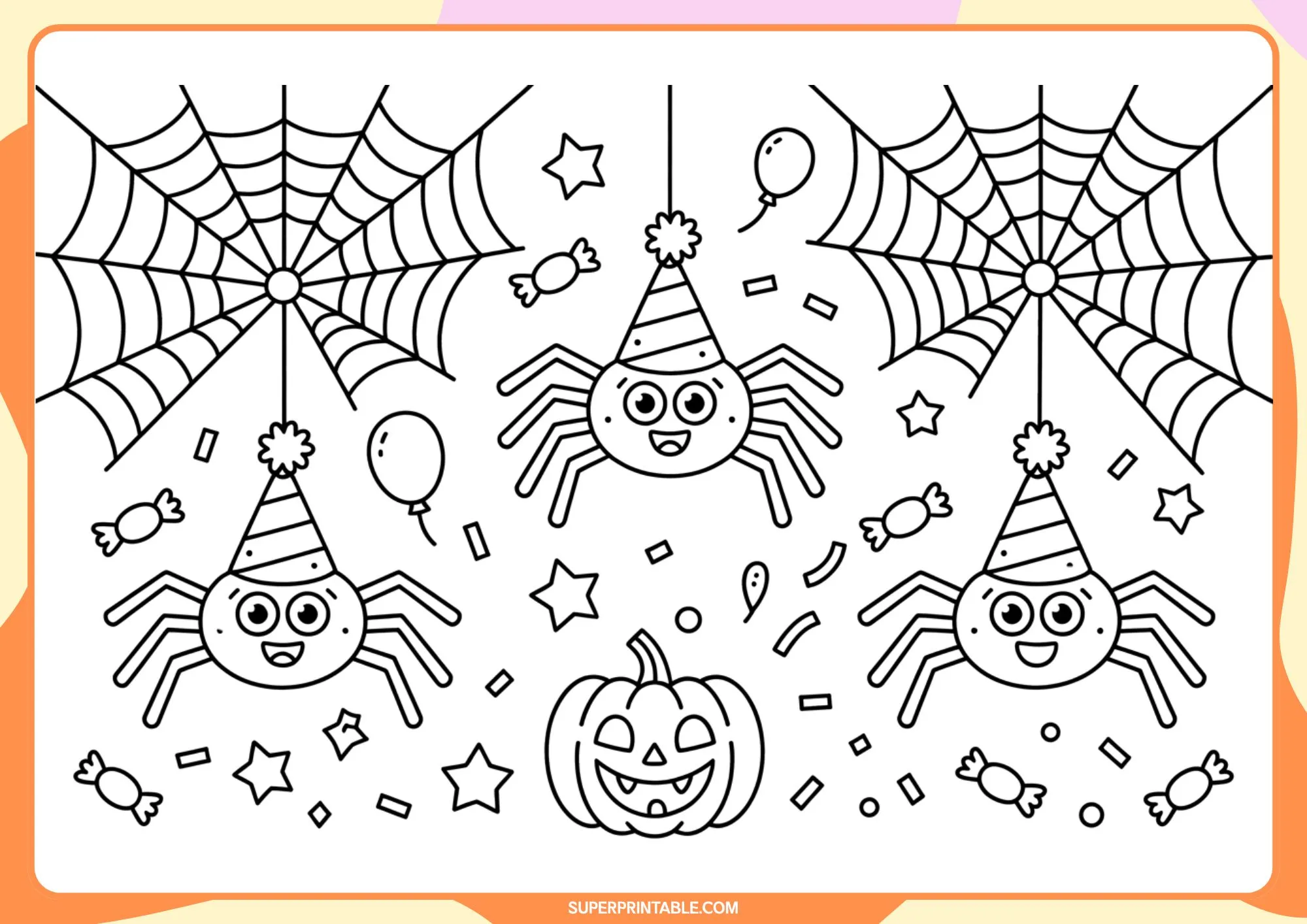 Halloween Party Coloring Pack 9