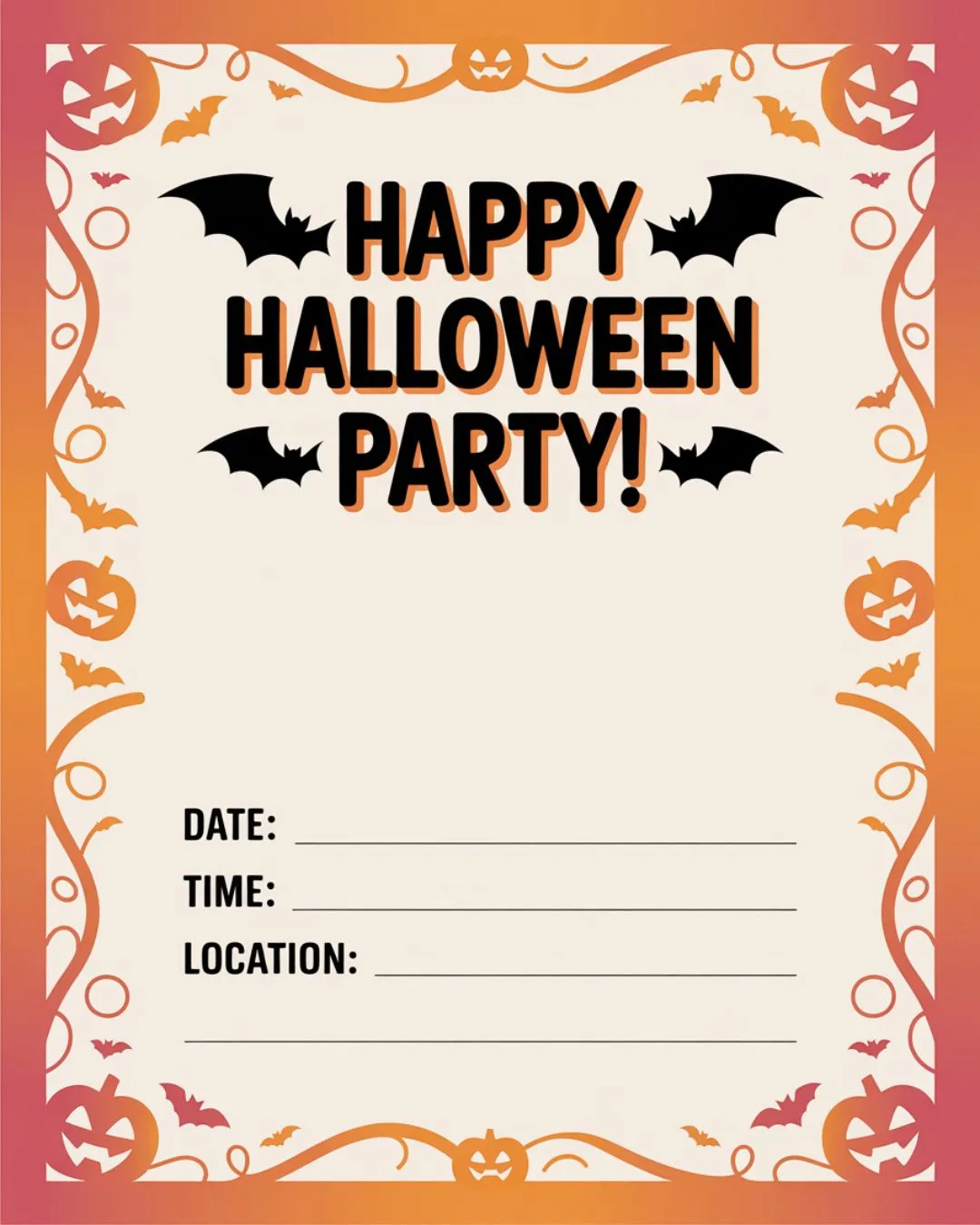 Halloween Social Media Invites 2