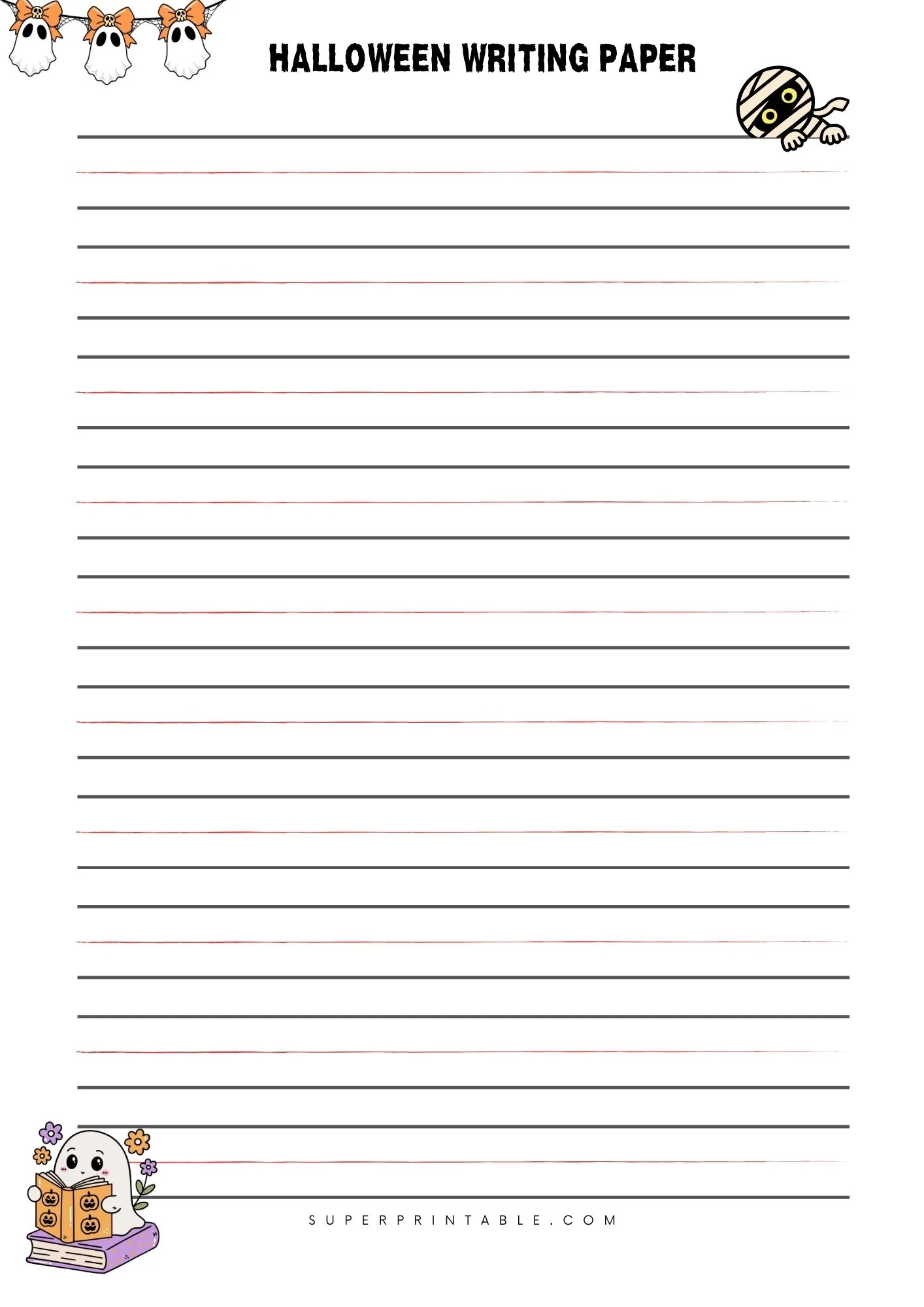 Halloween Writing Paper 2
