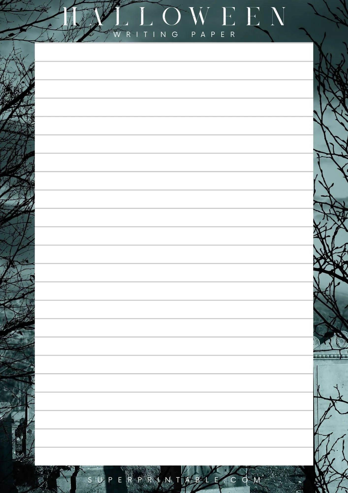 Halloween Writing Paper 5