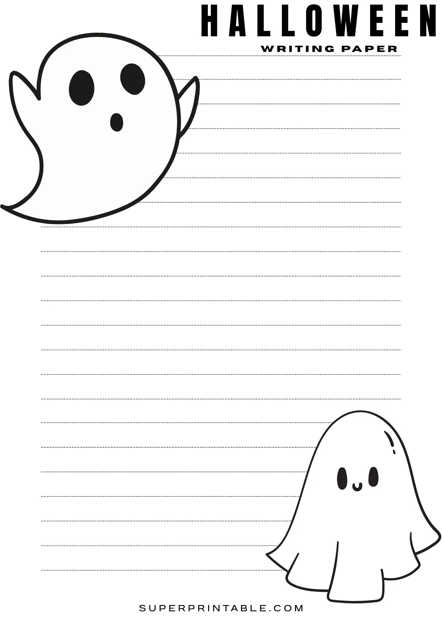 Halloween Writing Paper 6