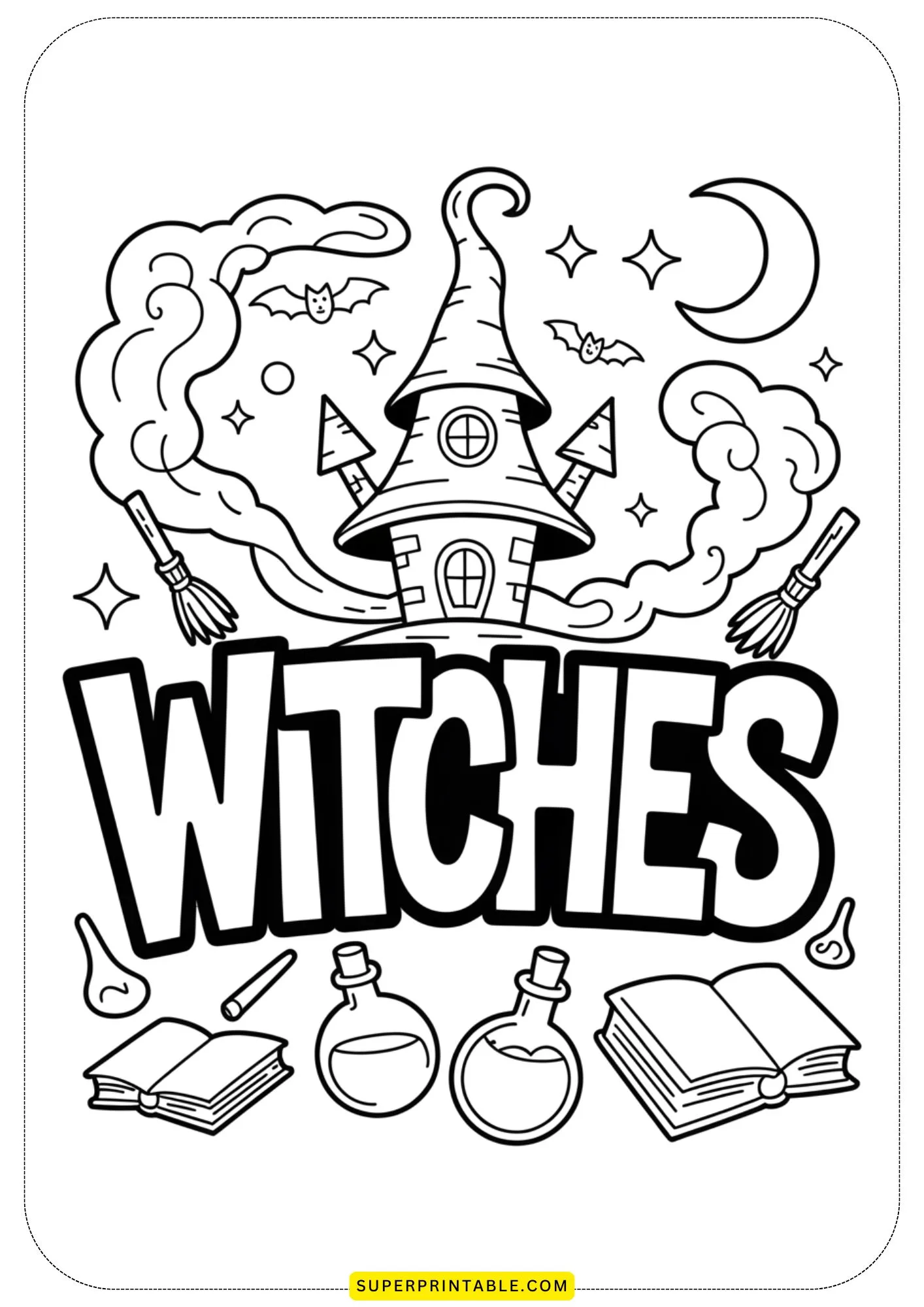Haunted Graffiti World Coloring Pages 2