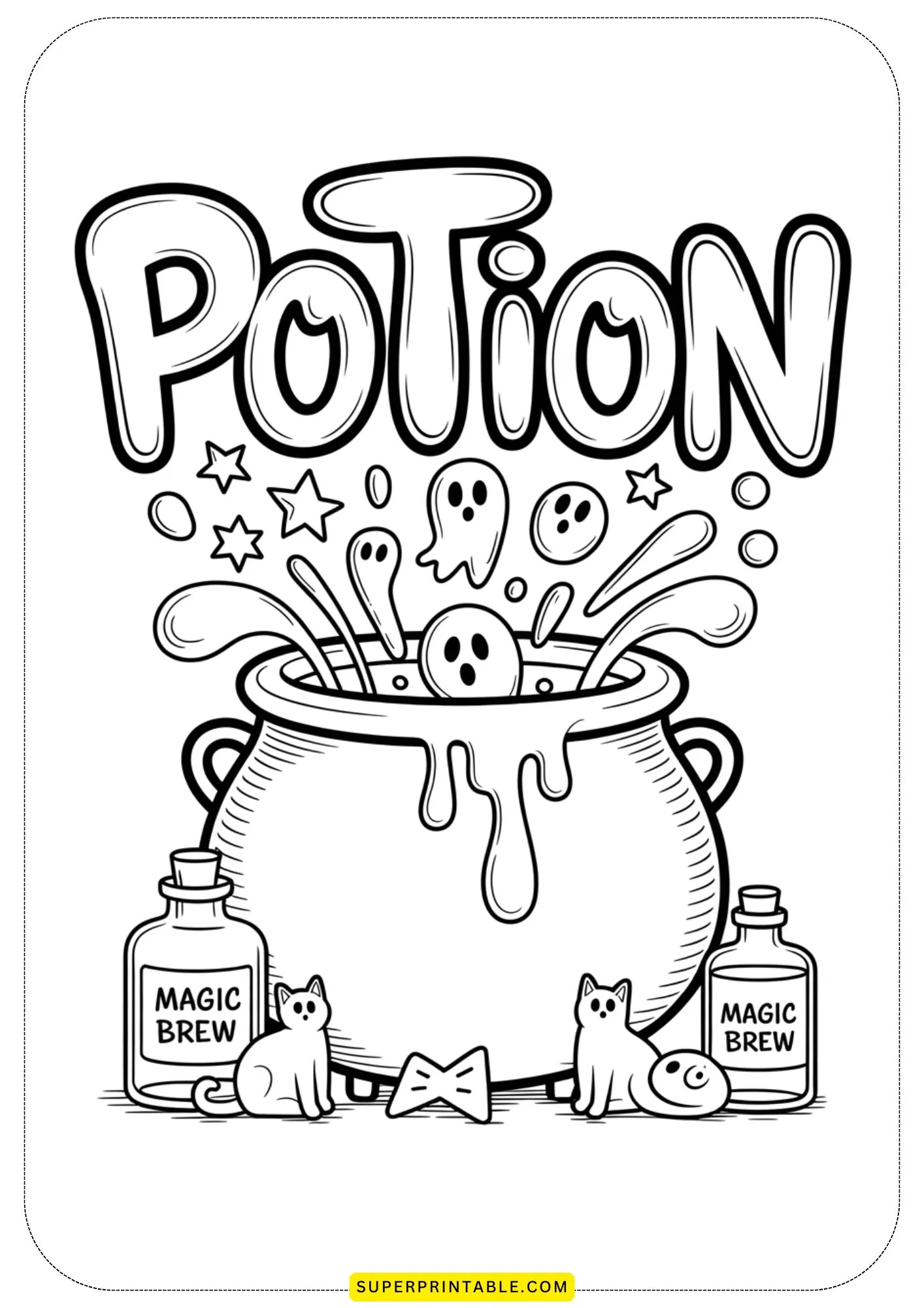 Haunted Graffiti World Coloring Pages 4
