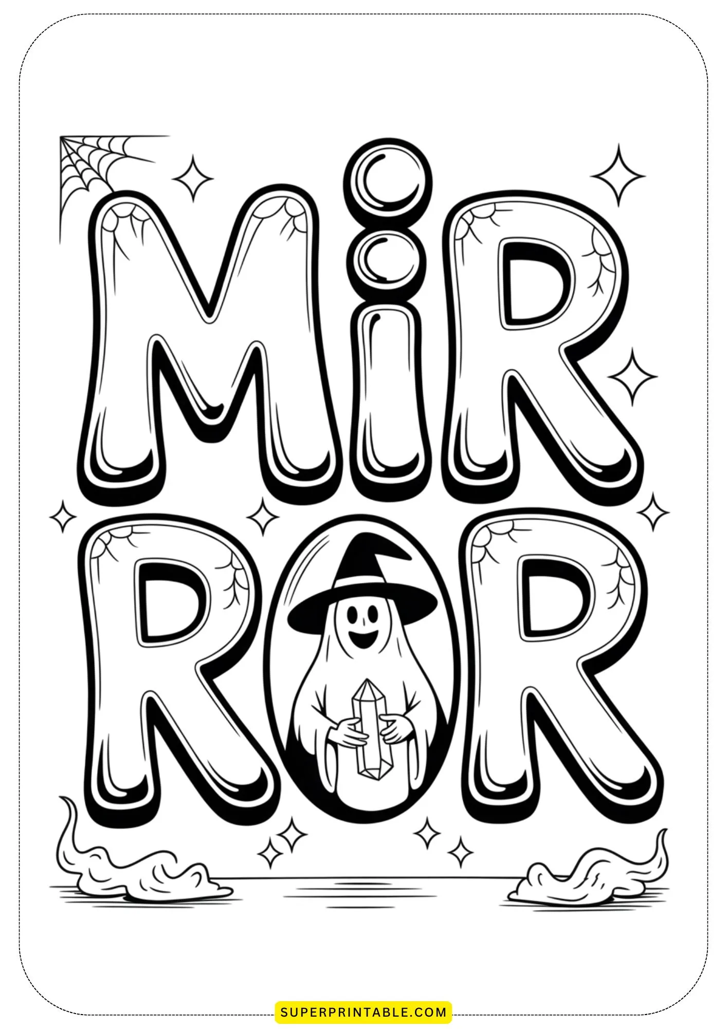 Haunted Graffiti World Coloring Pages 5