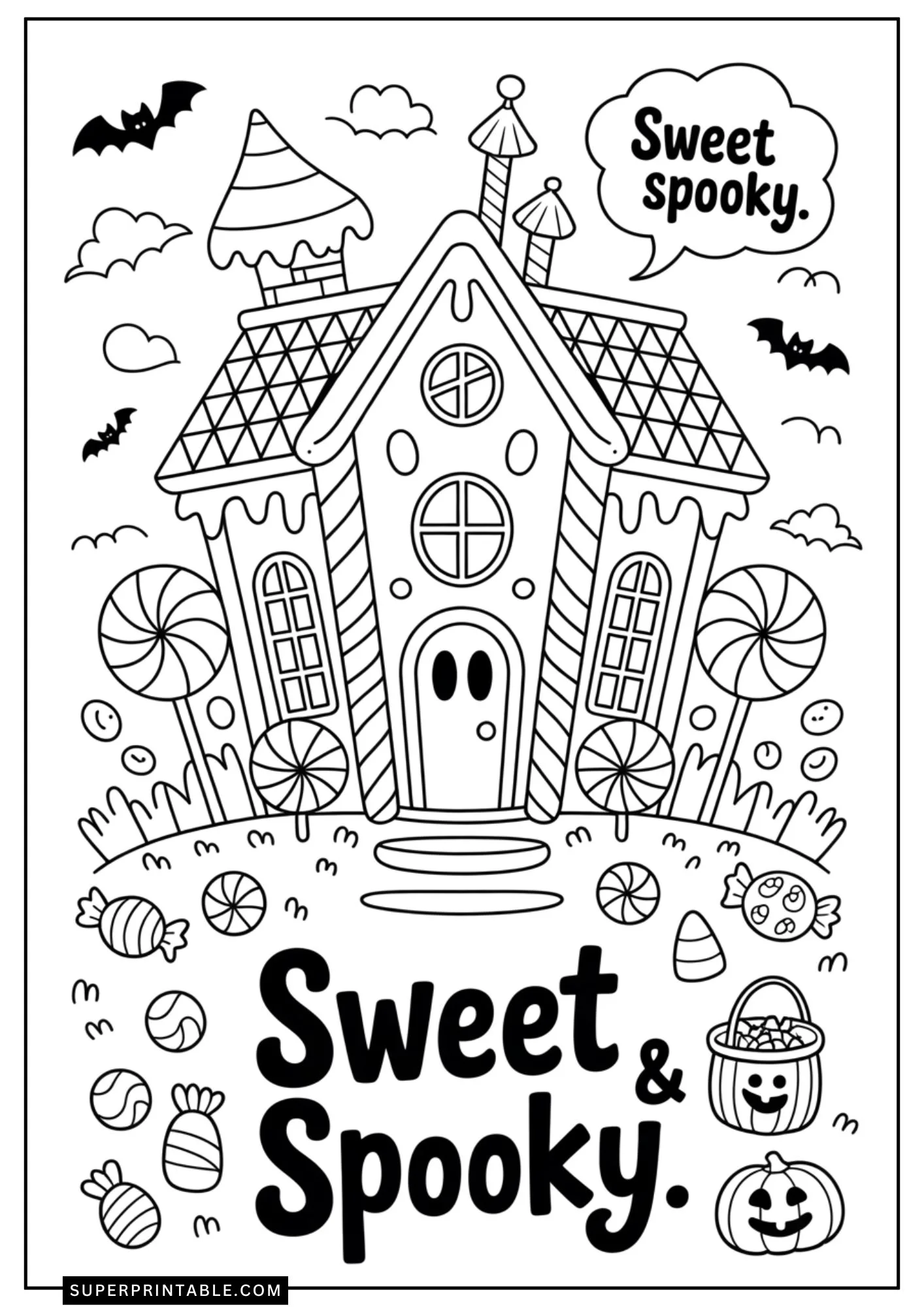 Haunted House Coloring Pages 9
