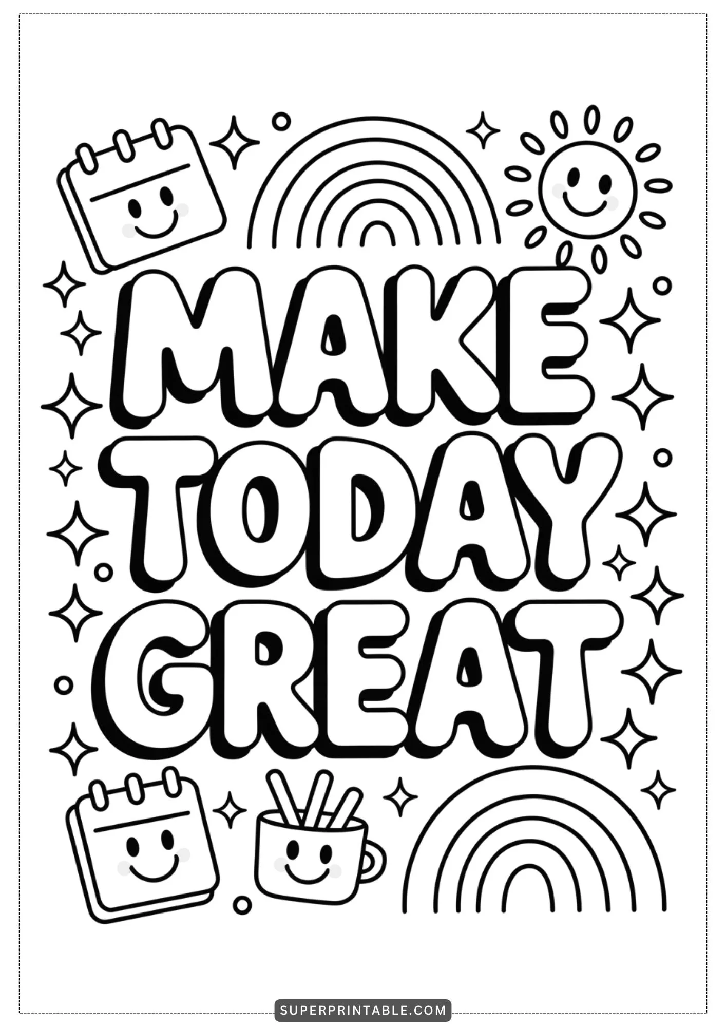 Inspirational Quotes Coloring Pages 4