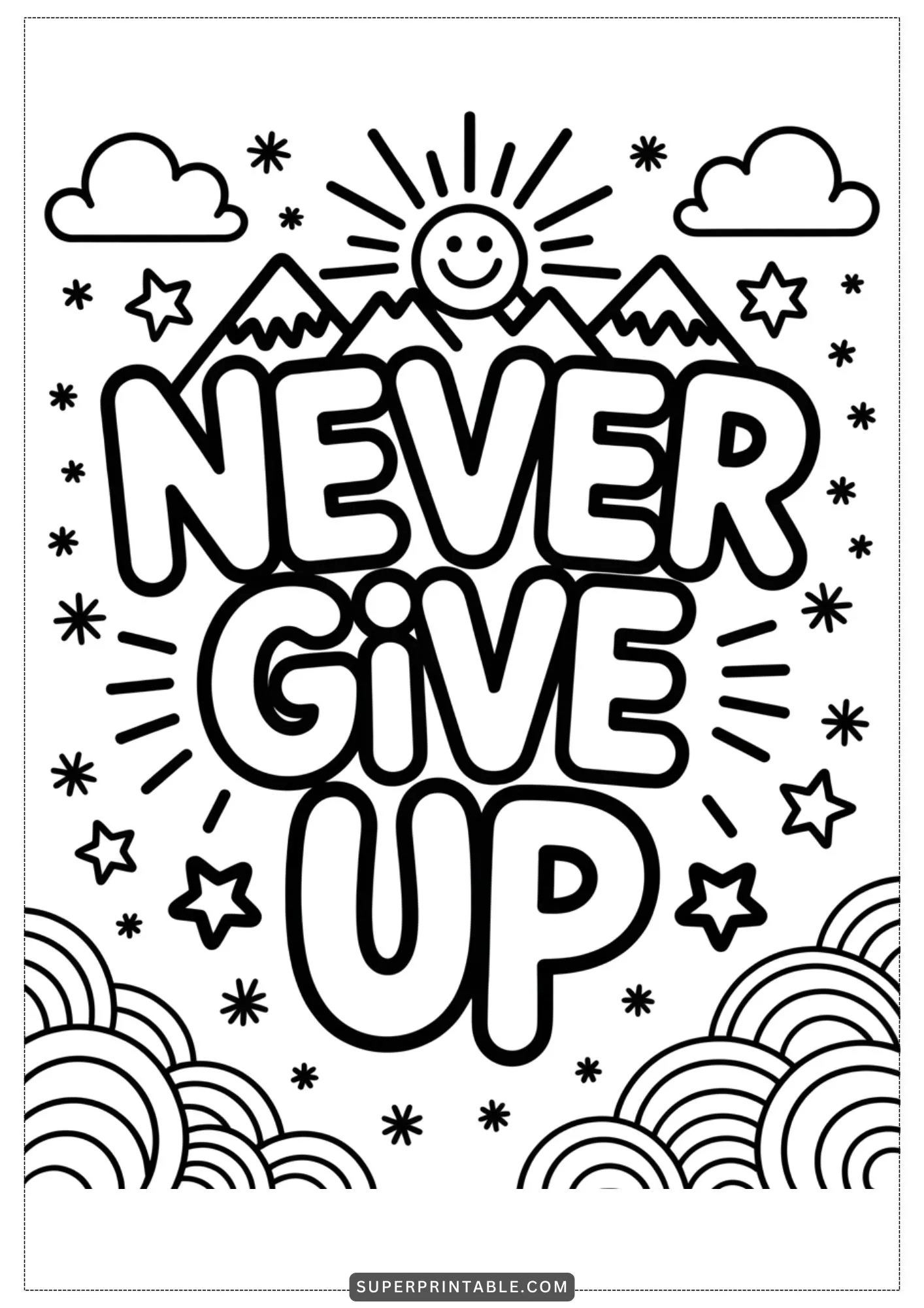 Inspirational Quotes Coloring Pages 6